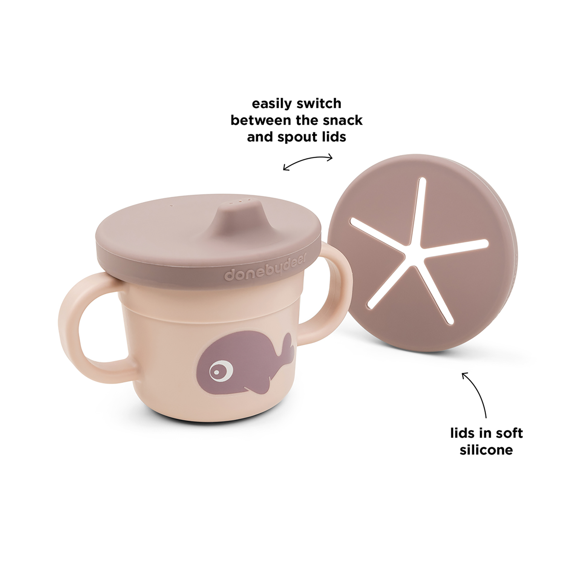 Whaline Einweg-Kaffeetassen – 80 Stück, 473 Ml, Rosa Mit Deckel & Hüllen, Für Partys & Feiern