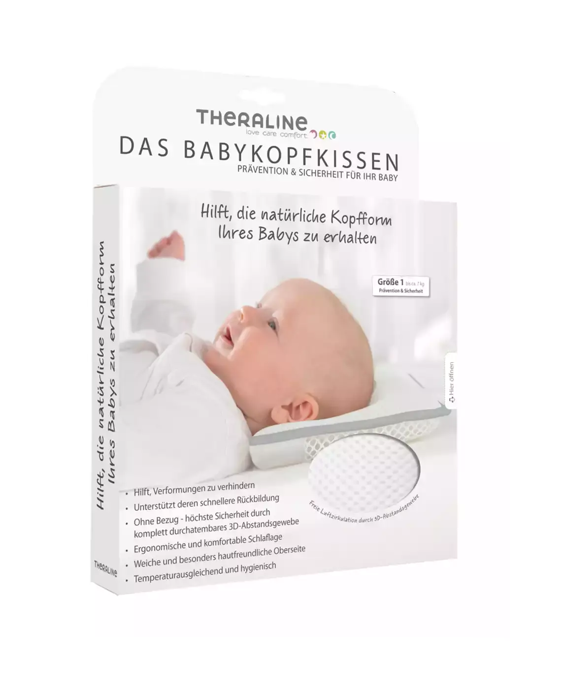 Babykopfkissen THERALINE Weiß 2000542266504 7
