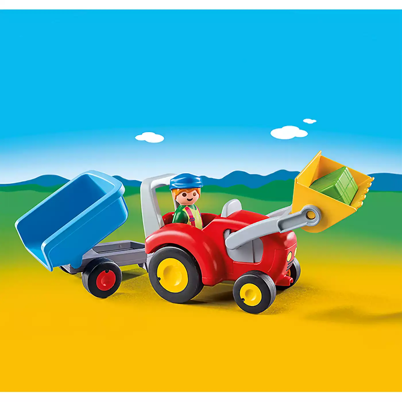 Traktor mit Anhänger 6964 playmobil 2000568454602 3