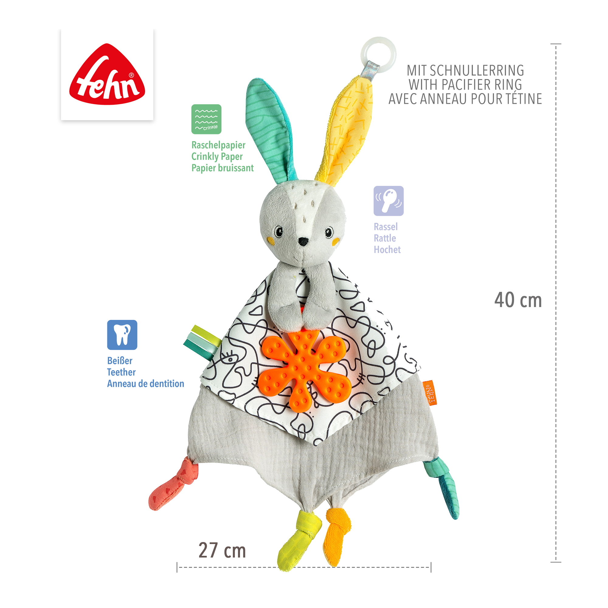 ODS - Baby Unicorn My VIP, Schaukelpferd Mit Gestickten