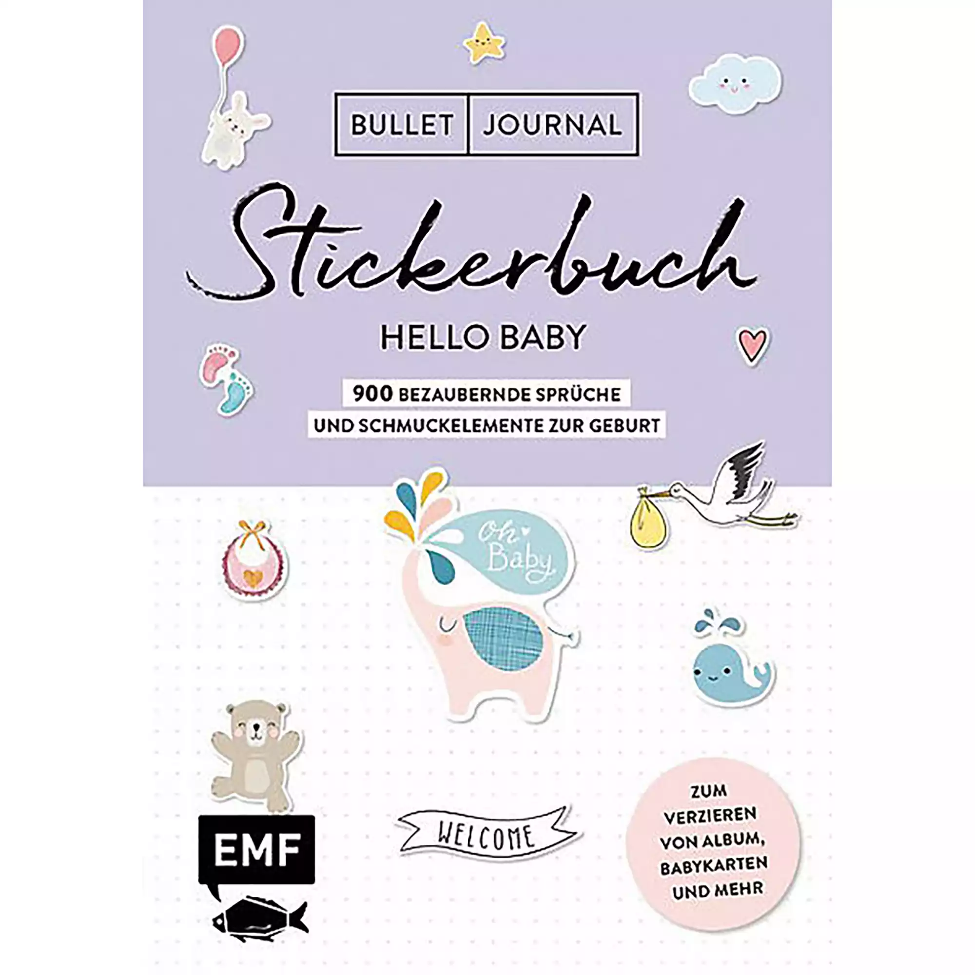 Bullet Journal - Stickerbuch: Hello Baby EMF Mehrfarbig 2000579308109 1