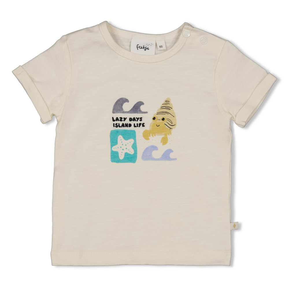 Kurzarmshirts, FEETJE, Weiß – Besonderheit: aus 94% Baumwolle