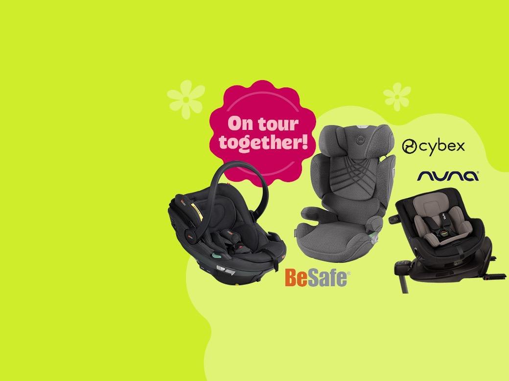On tour together! Kindersitze von BeSafe, Cybex und nuna!