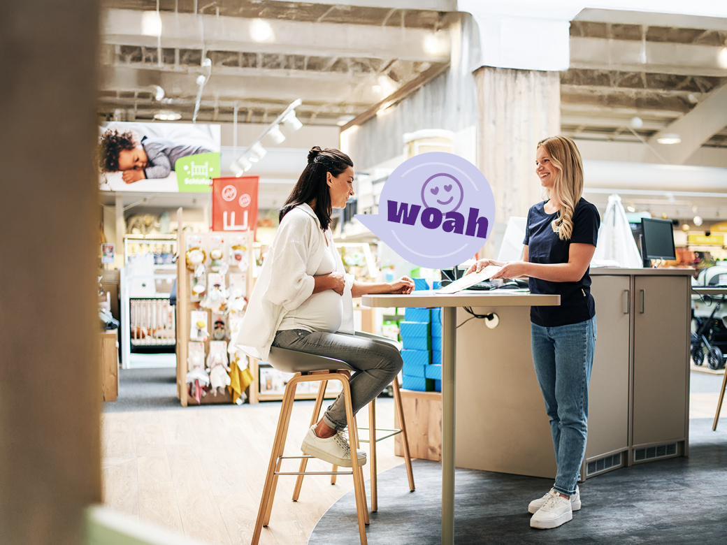 Beratungstermin im Fachmarkt von BabyOne