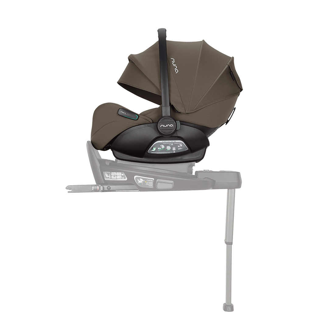 Babyschalen 0-13 kg, Gruppe 0+, nuna, Grün – Produktansicht