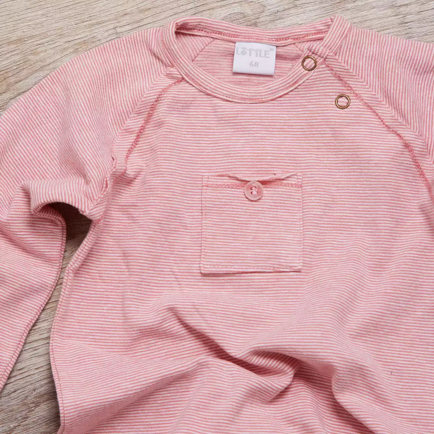 Basic Schlafanzug geringelt LITTLE Pink Rosa M2003576727003 4