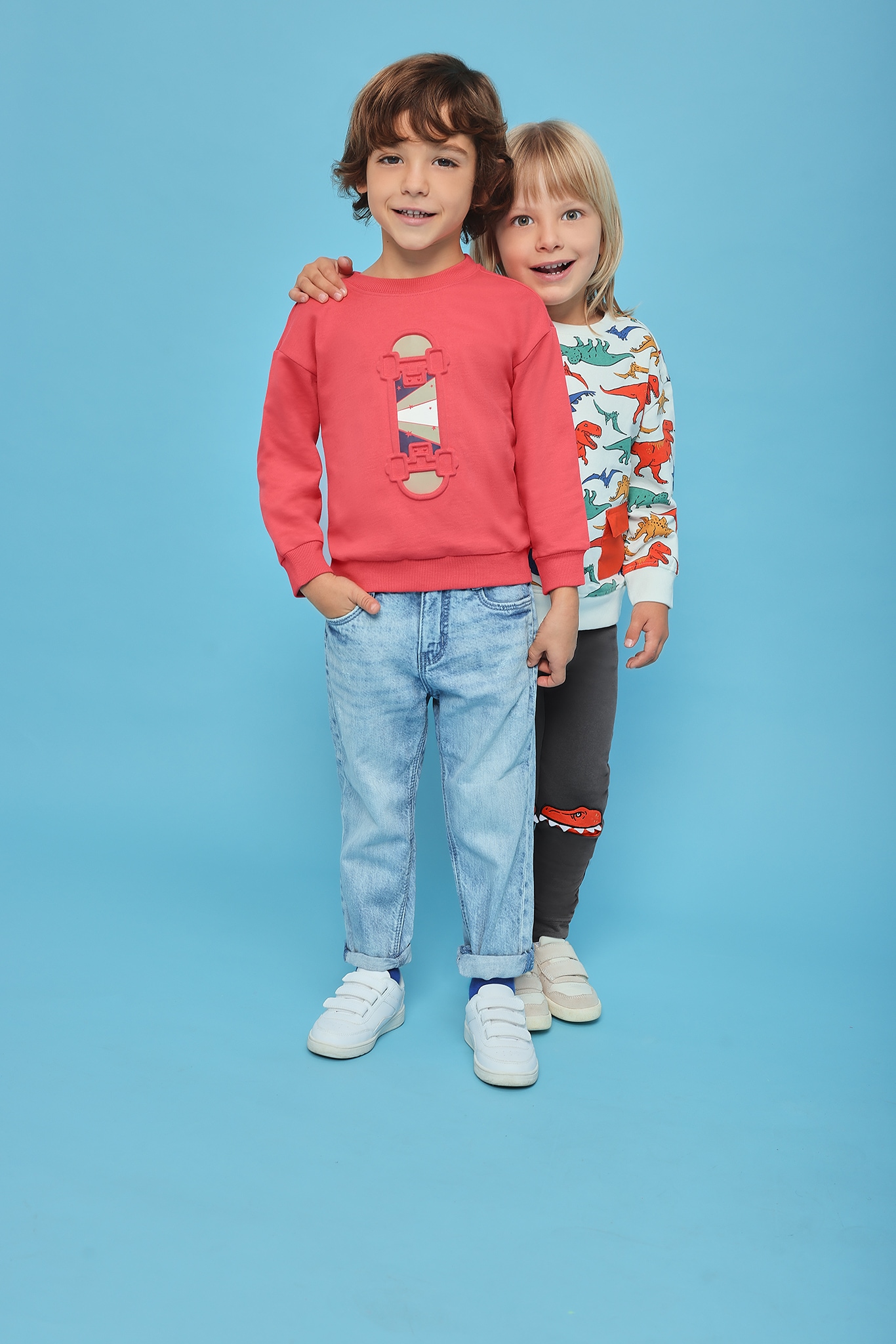 Jeanshosen, blue seven, Blau – Besonderheit: aus 100% Baumwolle
