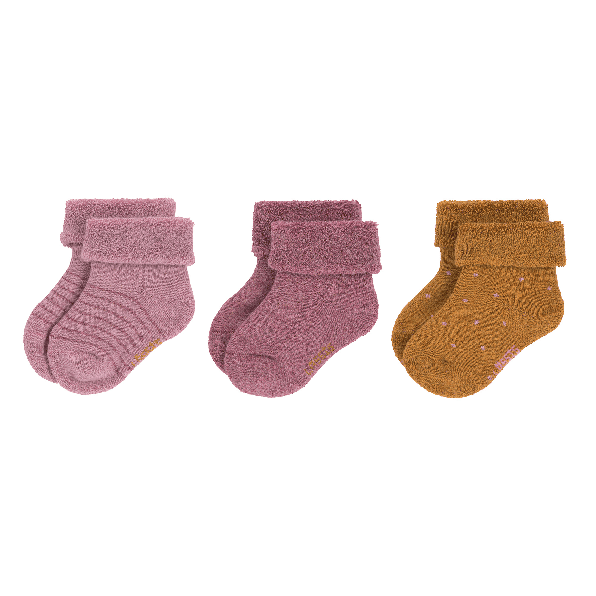 3er-Pack Socken LÄSSIG Pink Mehrfarbig Rosa 2003578428502 1