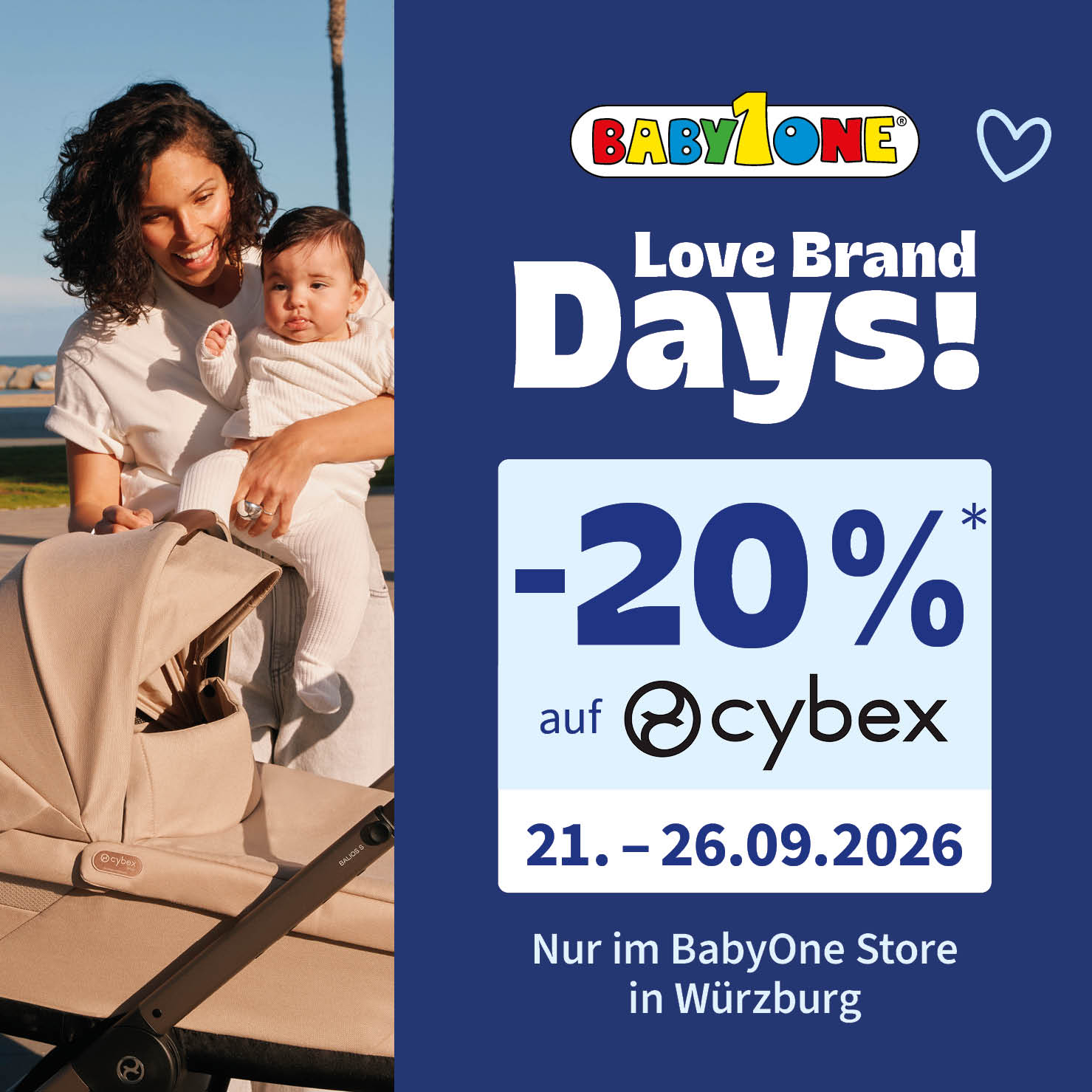 Love Brand Days! -20% auf Cybex 21.09 - 26.09.26 nur im BabyOne Store Würzburg