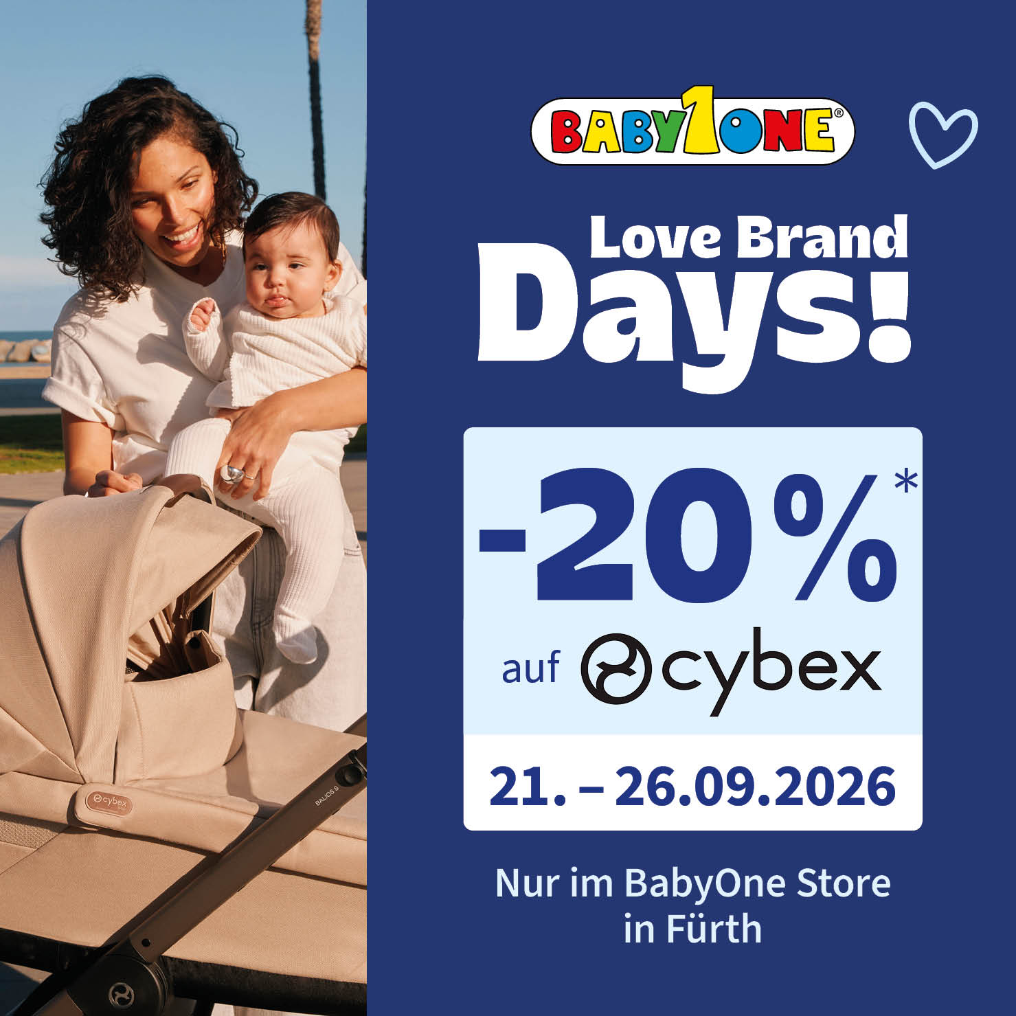 Love Brand Days! -20% auf Cybex 21.09 - 26.09.26 nur im BabyOne Store Fürth