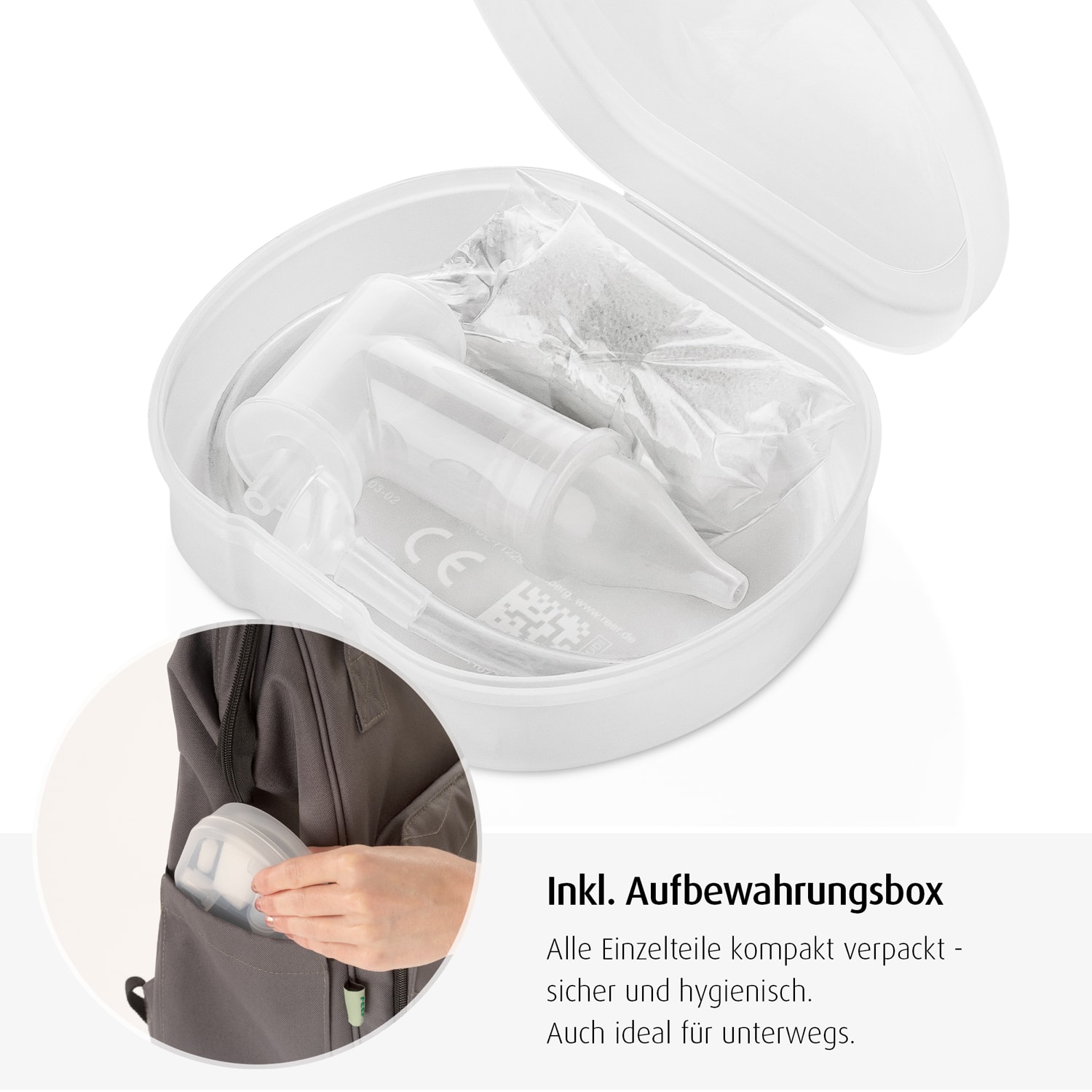 Nasensauger, reer, Transparent – Produktansicht