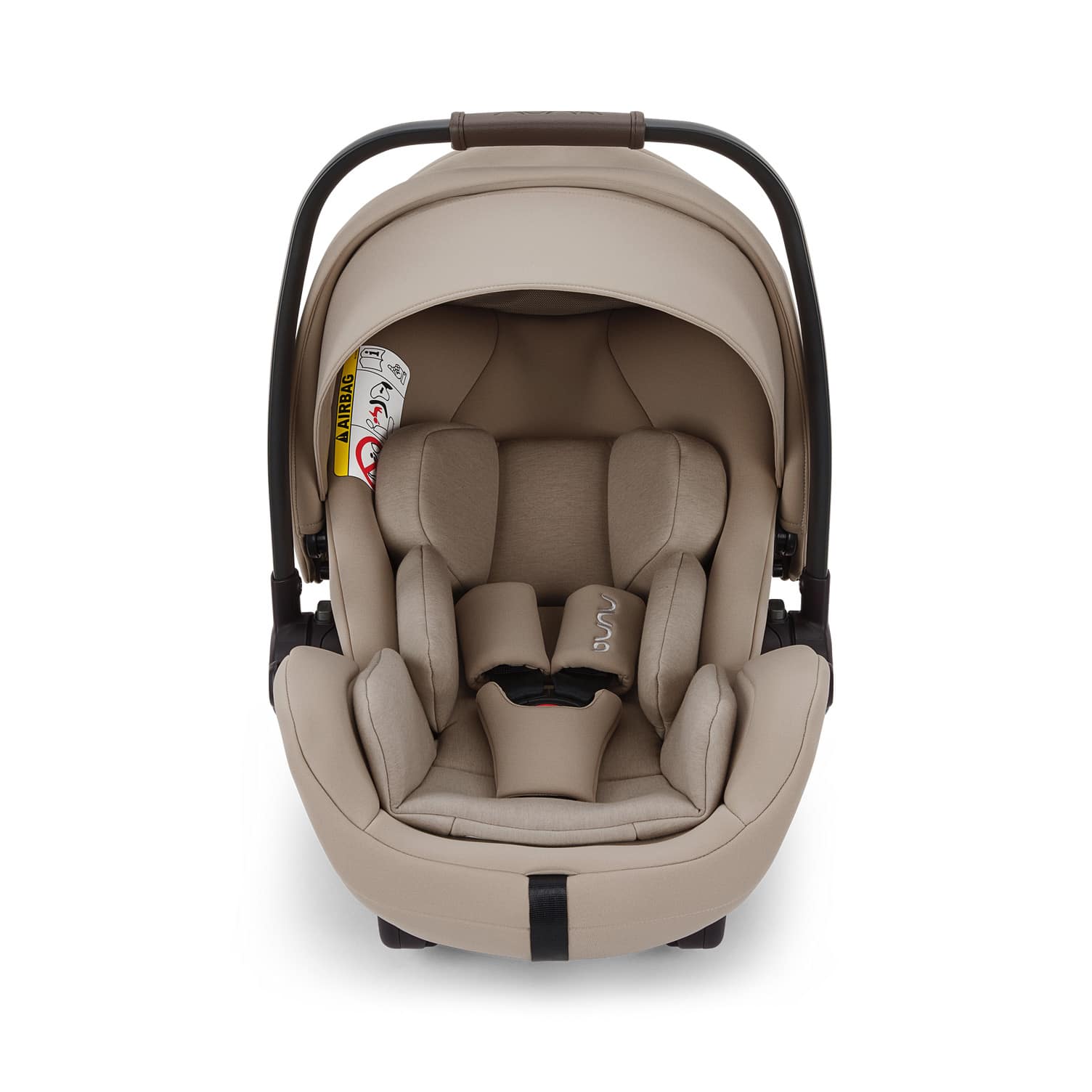 Babyschalen 0-13 kg, Gruppe 0+, nuna, Beige – Besonderheit: zweifach verstellbarer Neigungswinkel, darunter eine flache 157°-Liegeposition
