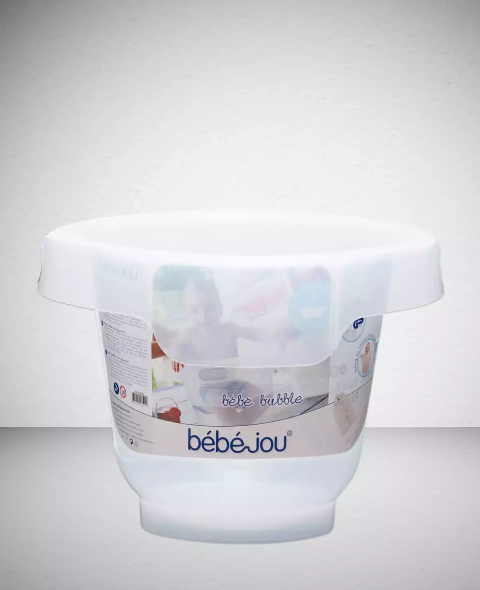 Badeeimer bébé-bubble bébé-jou Weiß Transparent 2000533639003 2