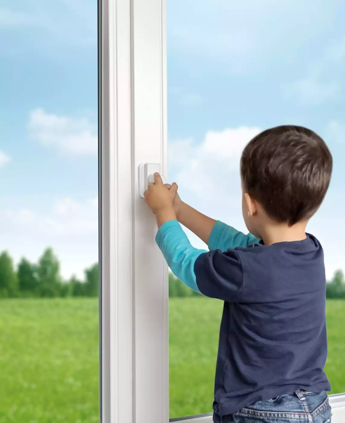 Kindersicherung, reer, Weiß – Produktansicht