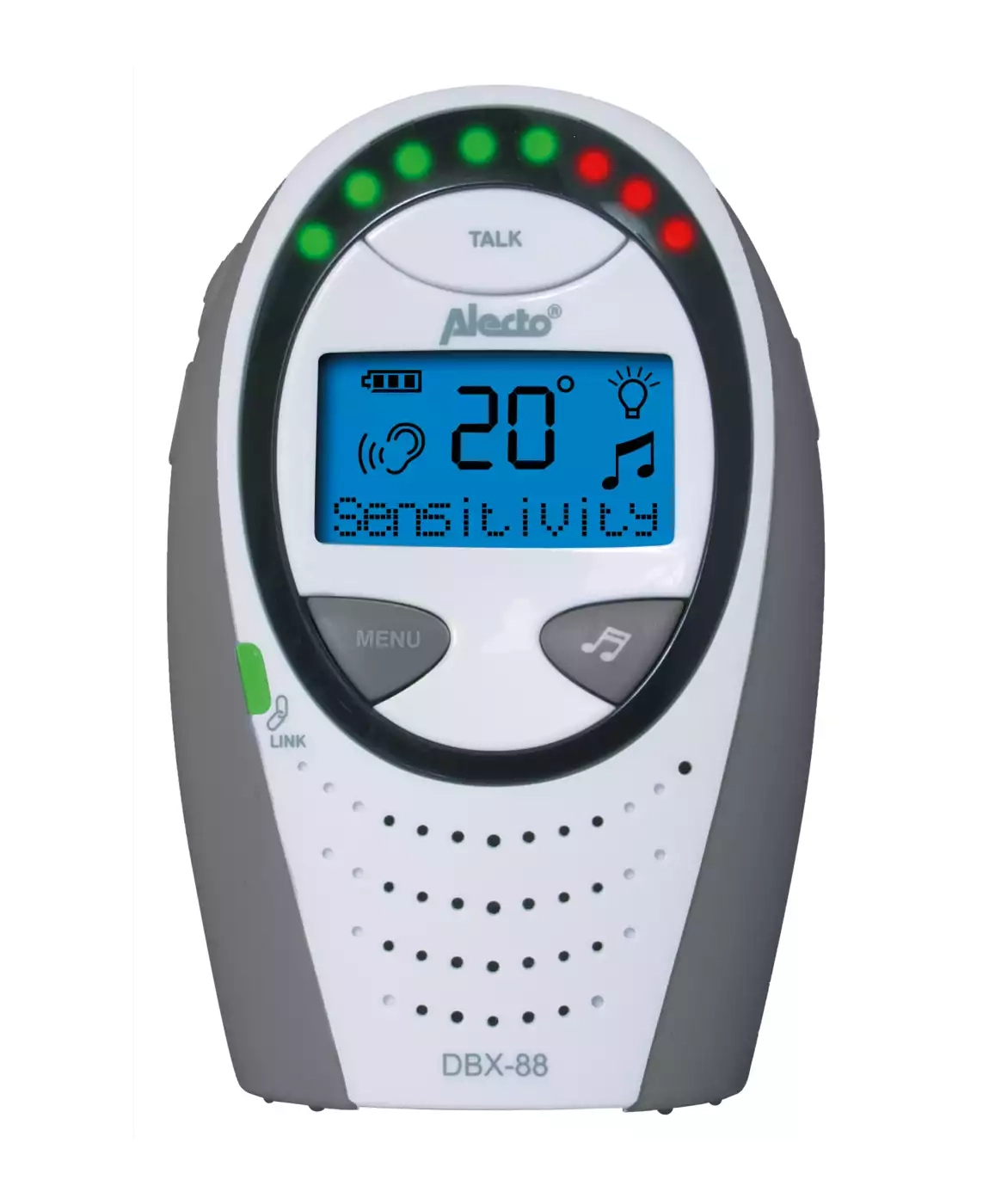 Audio Babyphone, Alecto baby, Grau – Produktansicht