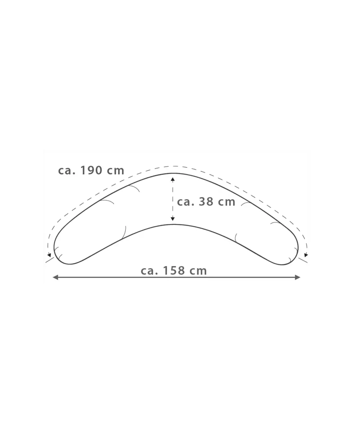 Stillkissen beige, THERALINE, Beige – Produktansicht