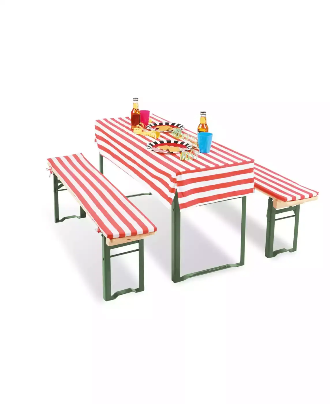 Tischdecke für Sitzgruppe Sepp Pinolino Weiß Rot 2000565110808 2