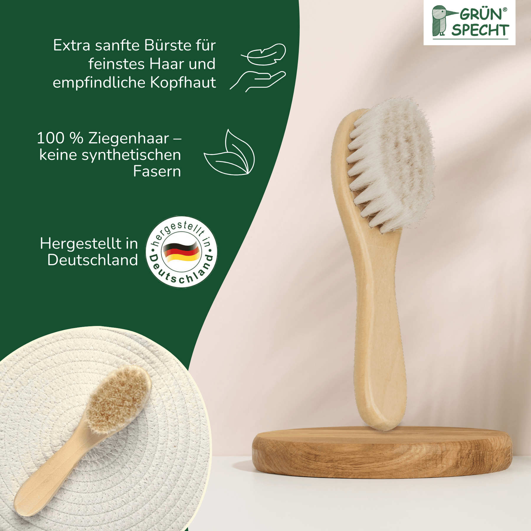 Körperpflege, GRÜNSPECHT, Beige – Produktansicht