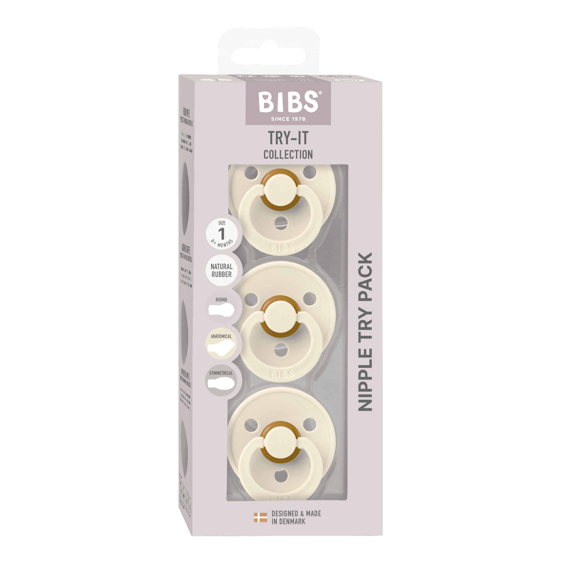 Schnuller, BIBS, Beige – Produktansicht