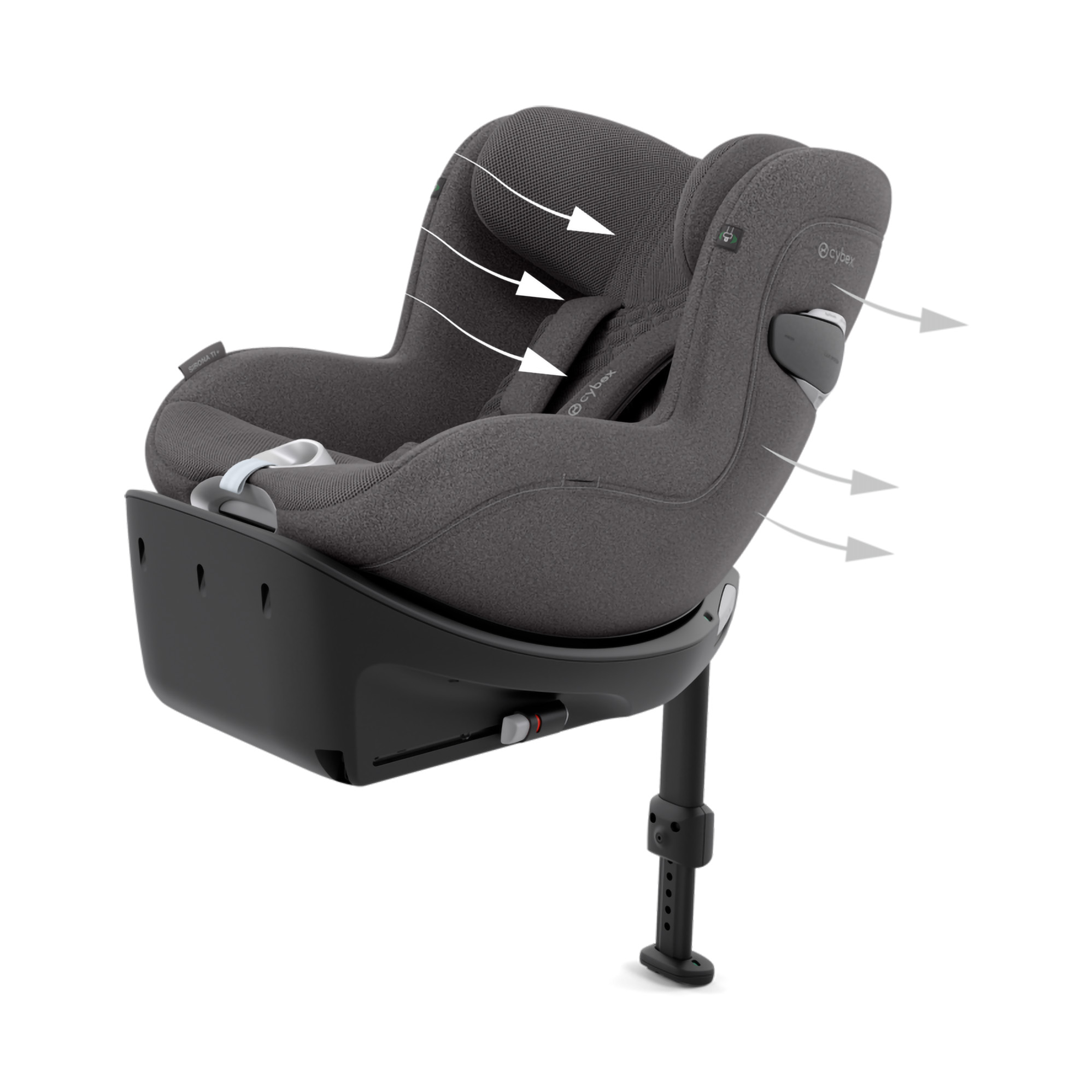 Reboarder 0-18 kg, Gruppe 0+/1, cybex PLATINUM, Grau – Produktansicht