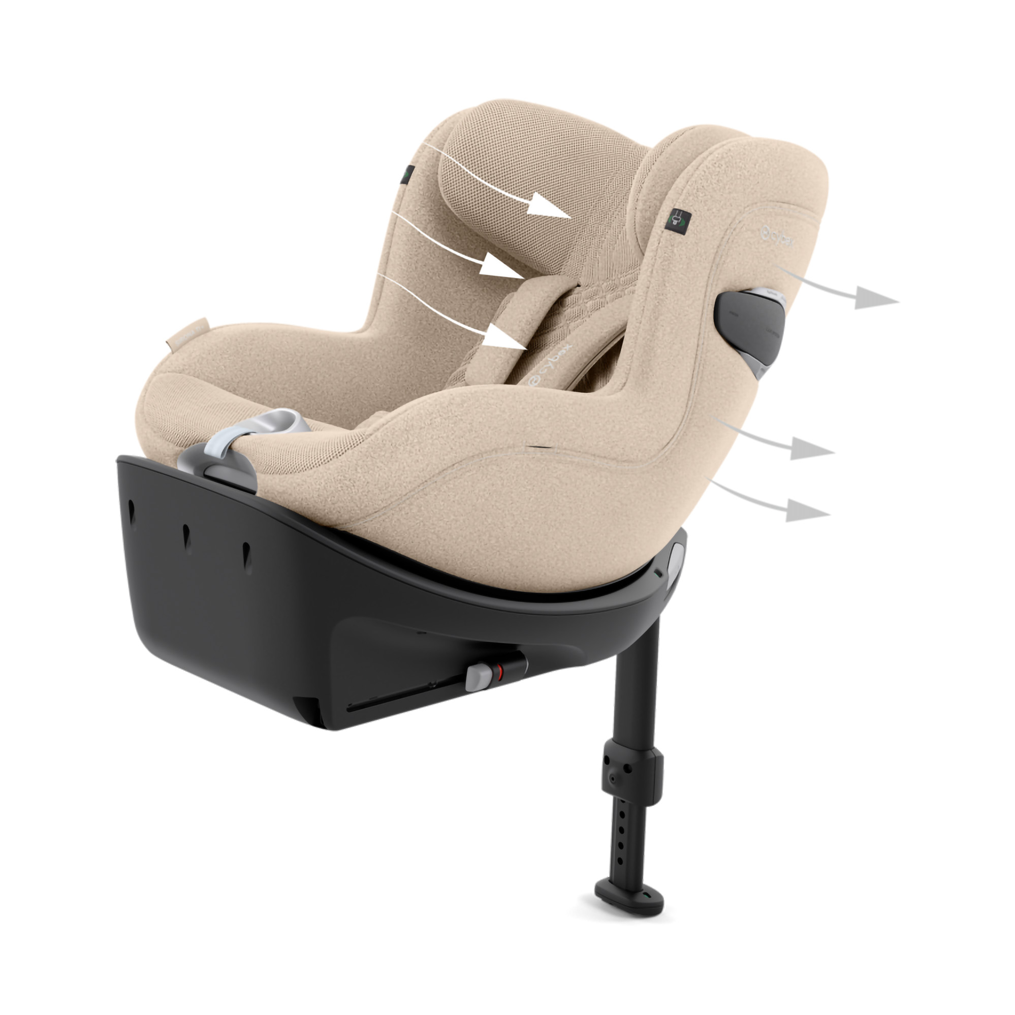 Reboarder 0-18 kg, Gruppe 0+/1, cybex PLATINUM, Beige – Produktansicht