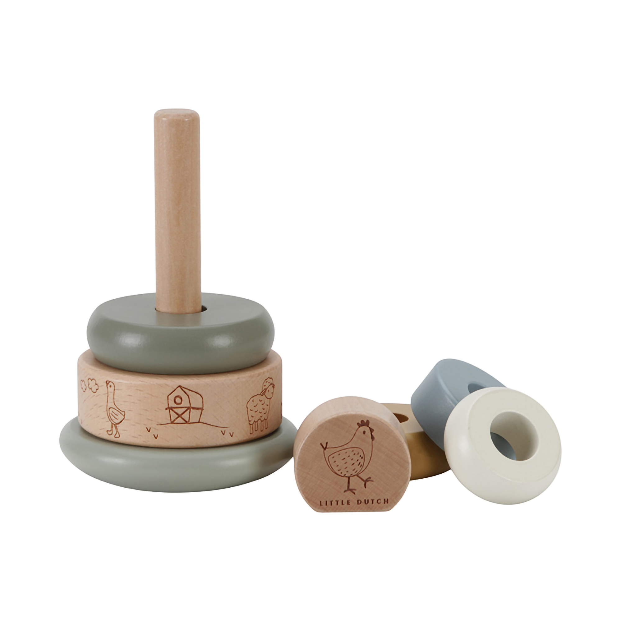 Stapeltürme, LITTLE DUTCH, Mehrfarbig – Produktansicht