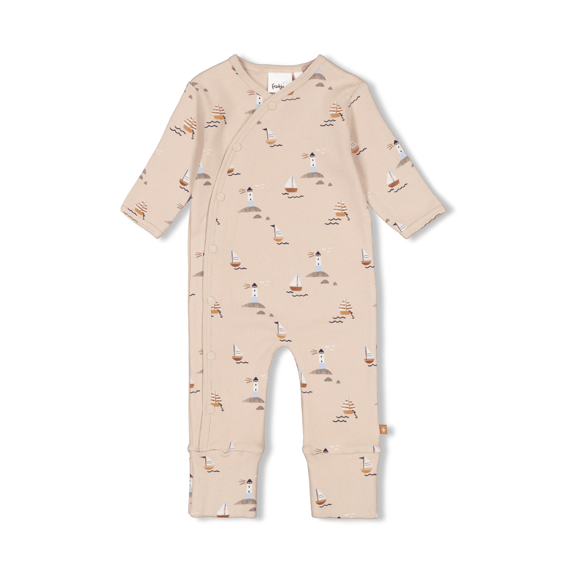 Einteiler, FEETJE, Beige – Besonderheit: aus 98% Baumwolle