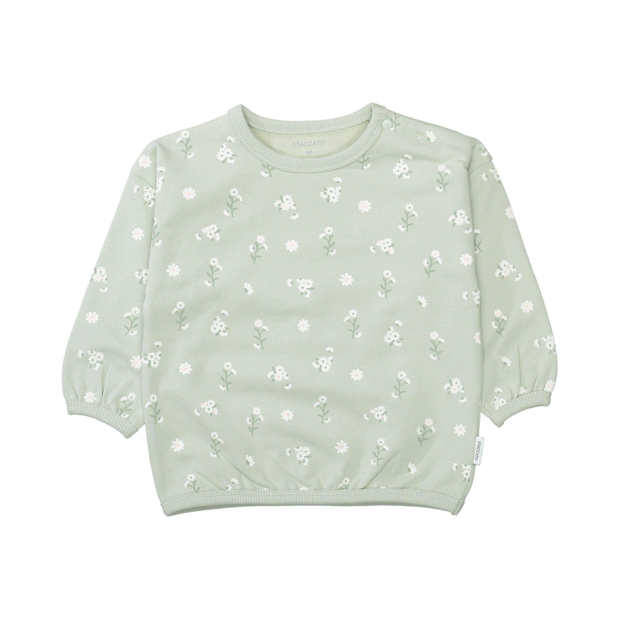 Pullover & Sweatshirts, STACCATO, Grün – Besonderheit: aus 95% Baumwolle