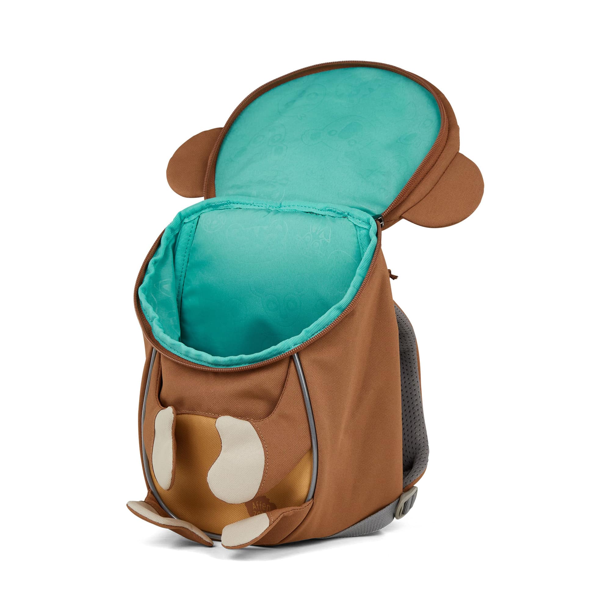 Kinderrucksäcke, Affenzahn, Braun – Produktansicht