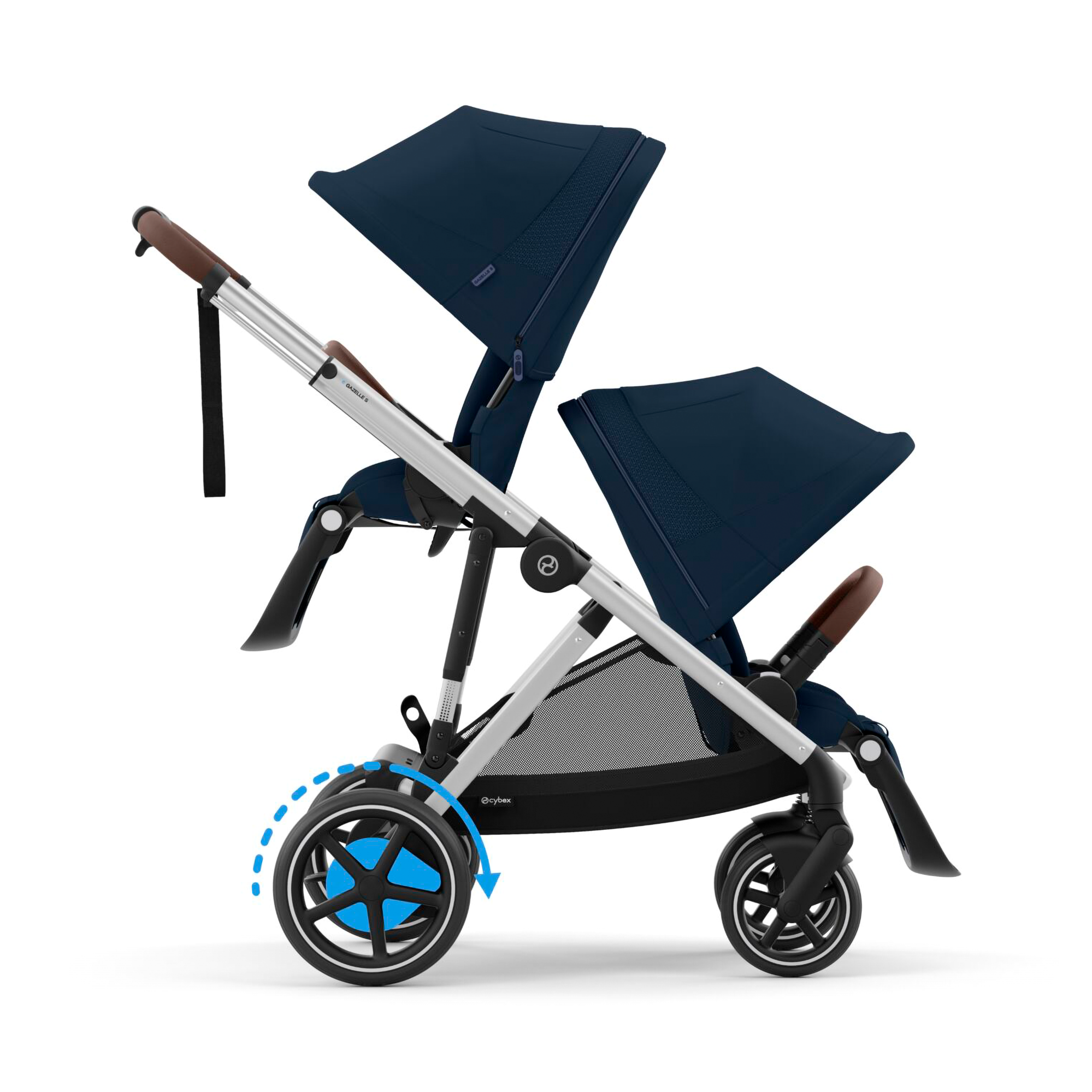 Kombi-Kinderwagen, cybex, Blau – Produktansicht