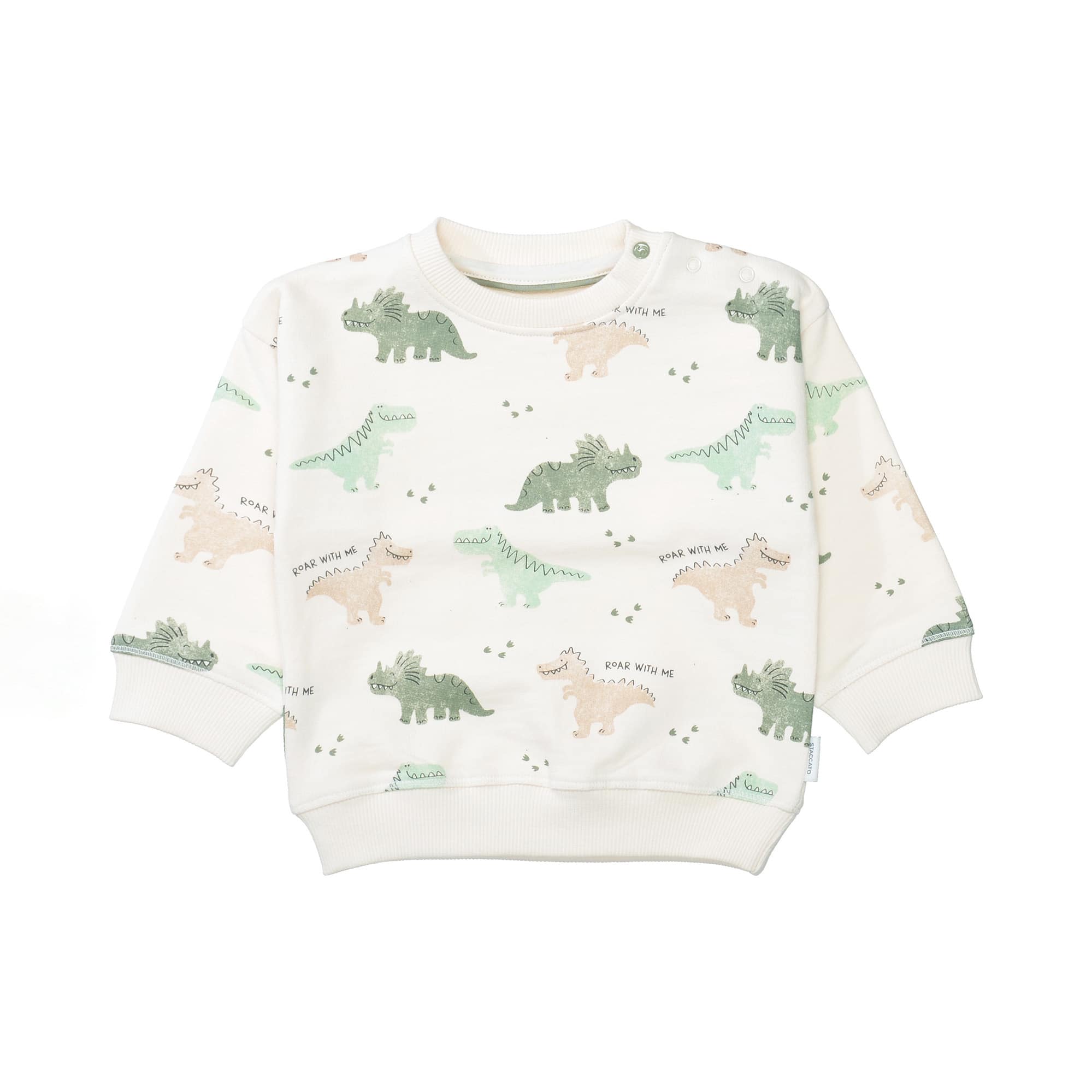 Pullover & Sweatshirts, STACCATO, Weiß – Besonderheit: aus 100% Baumwolle