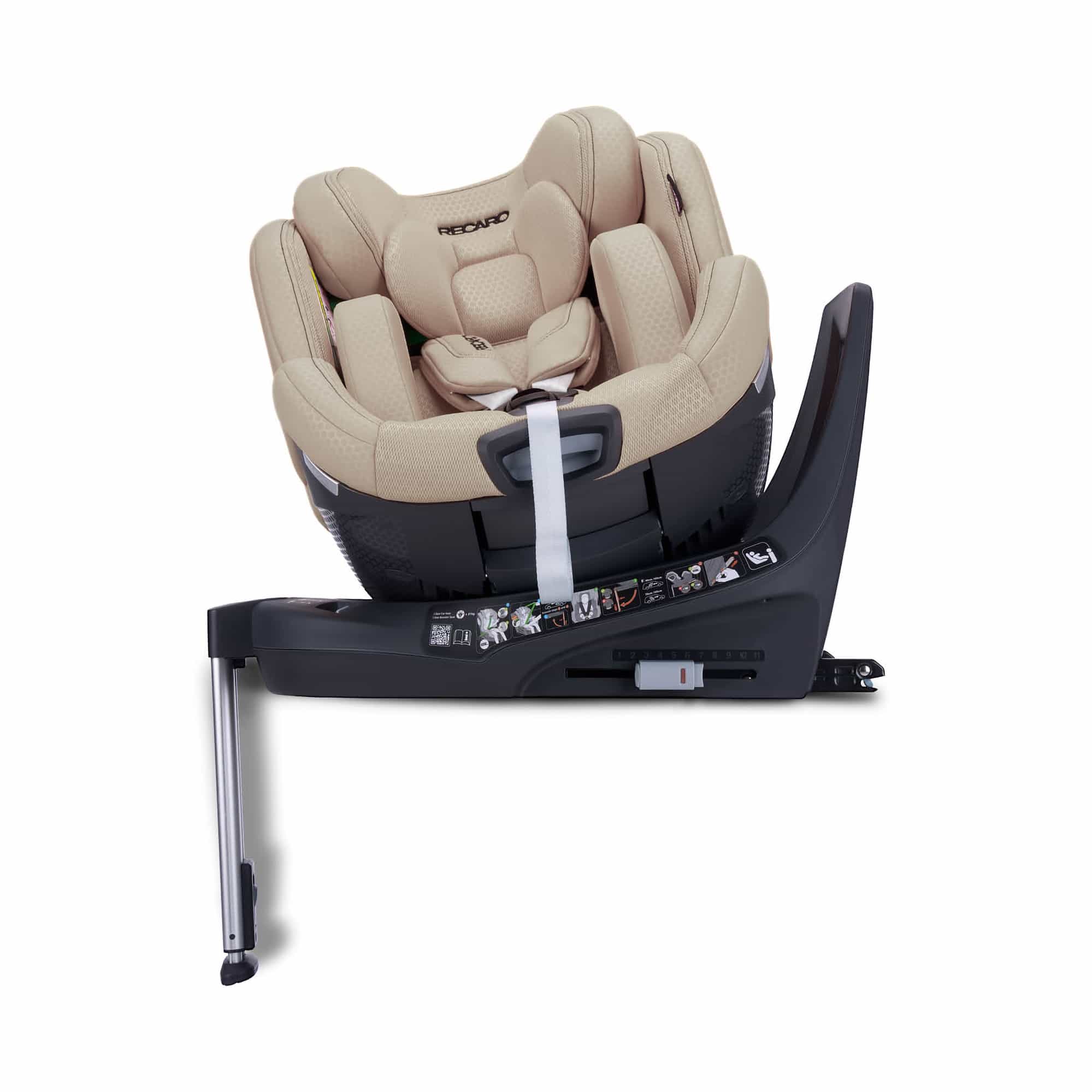 Reboarder 0-18 kg, Gruppe 0+/1, RECARO, Beige – Produktansicht