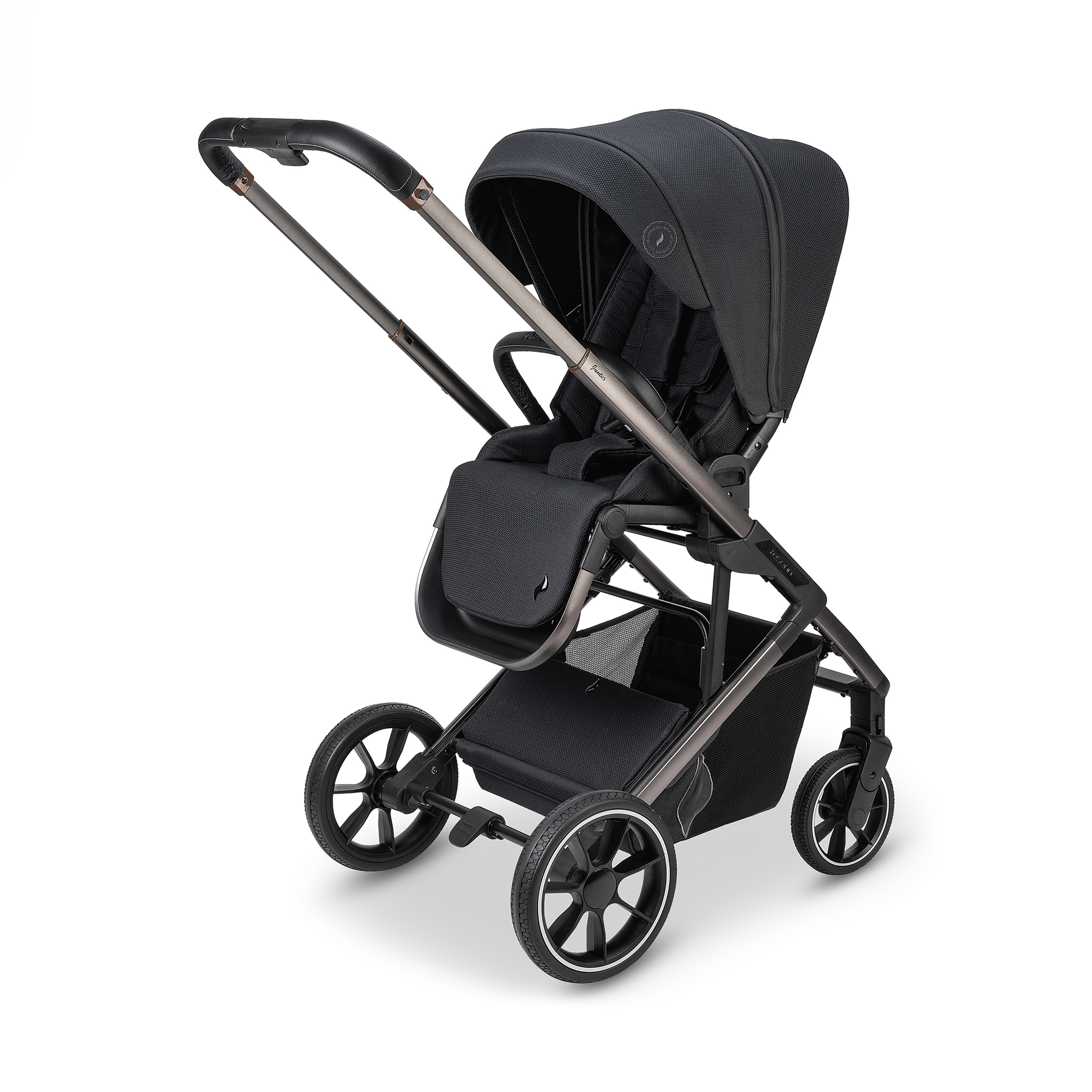 Kombi-Kinderwagen, osann, Schwarz – Produktansicht