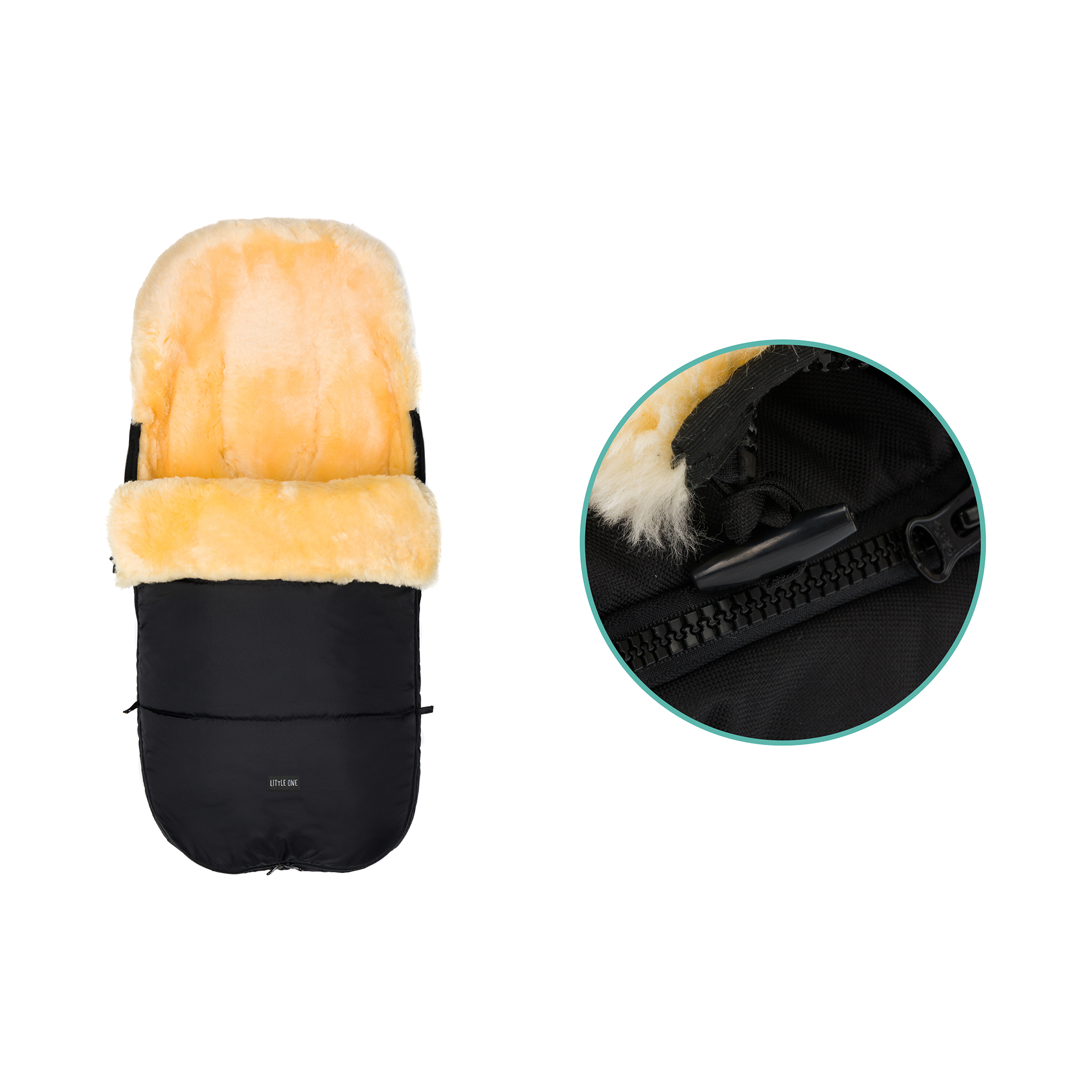 Fußsäcke & Decken, LITTLE ONE, Schwarz – Produktansicht