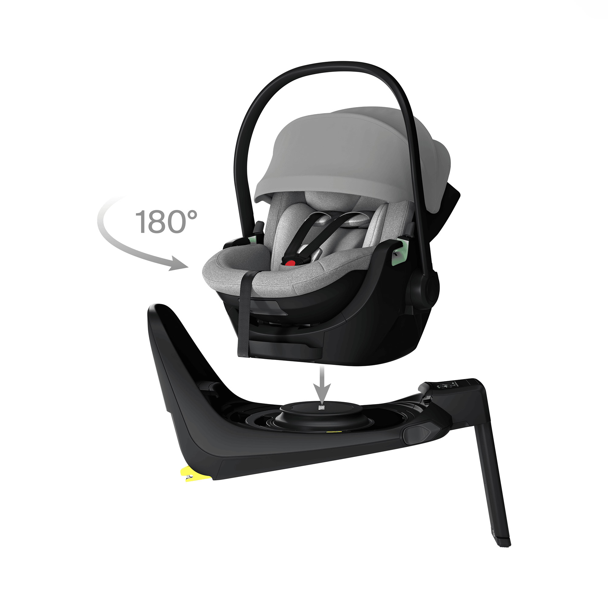Babyschalen 0-13 kg, Gruppe 0+, THULE, Grau – Produktansicht