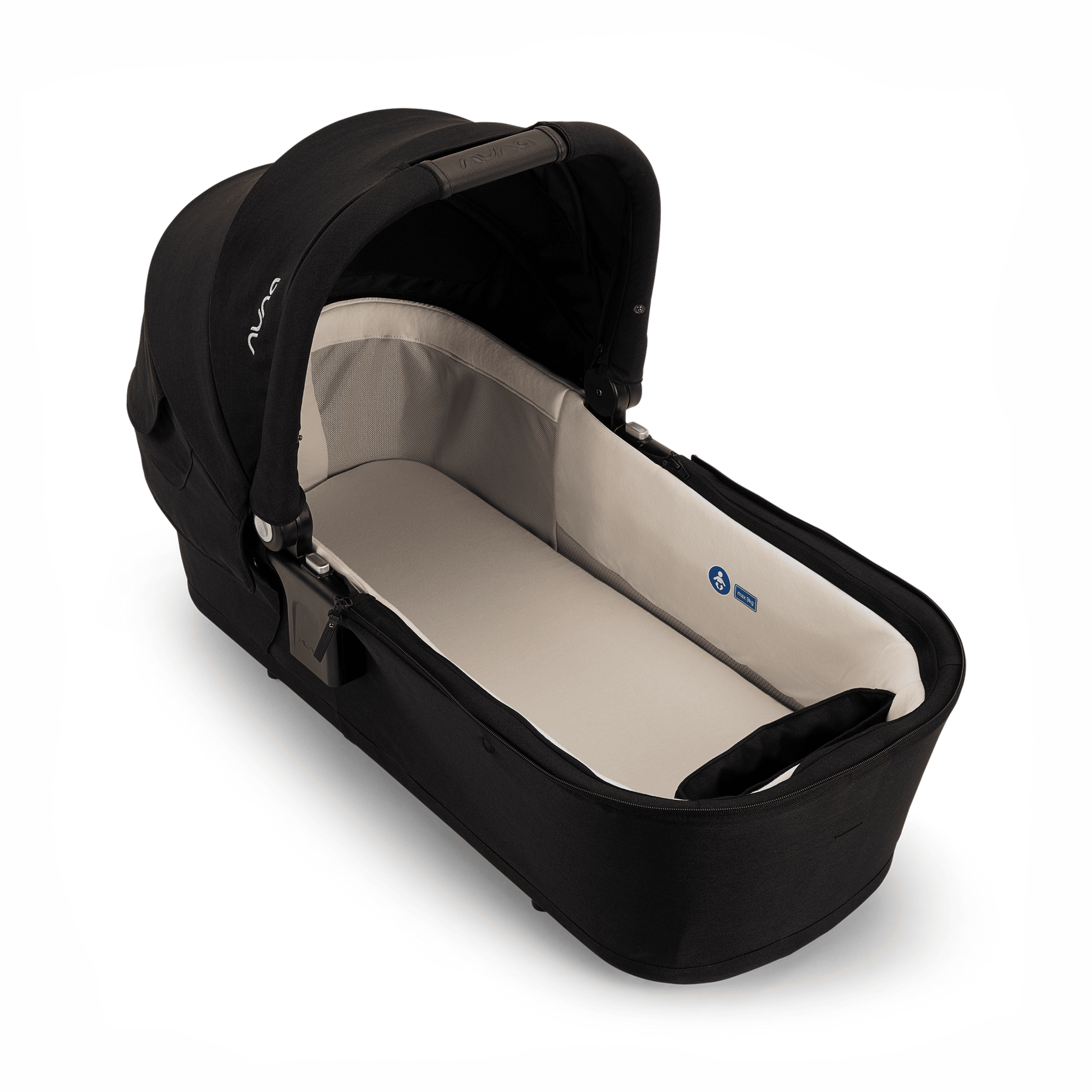 Kombi-Kinderwagen, nuna, Schwarz – Produktansicht