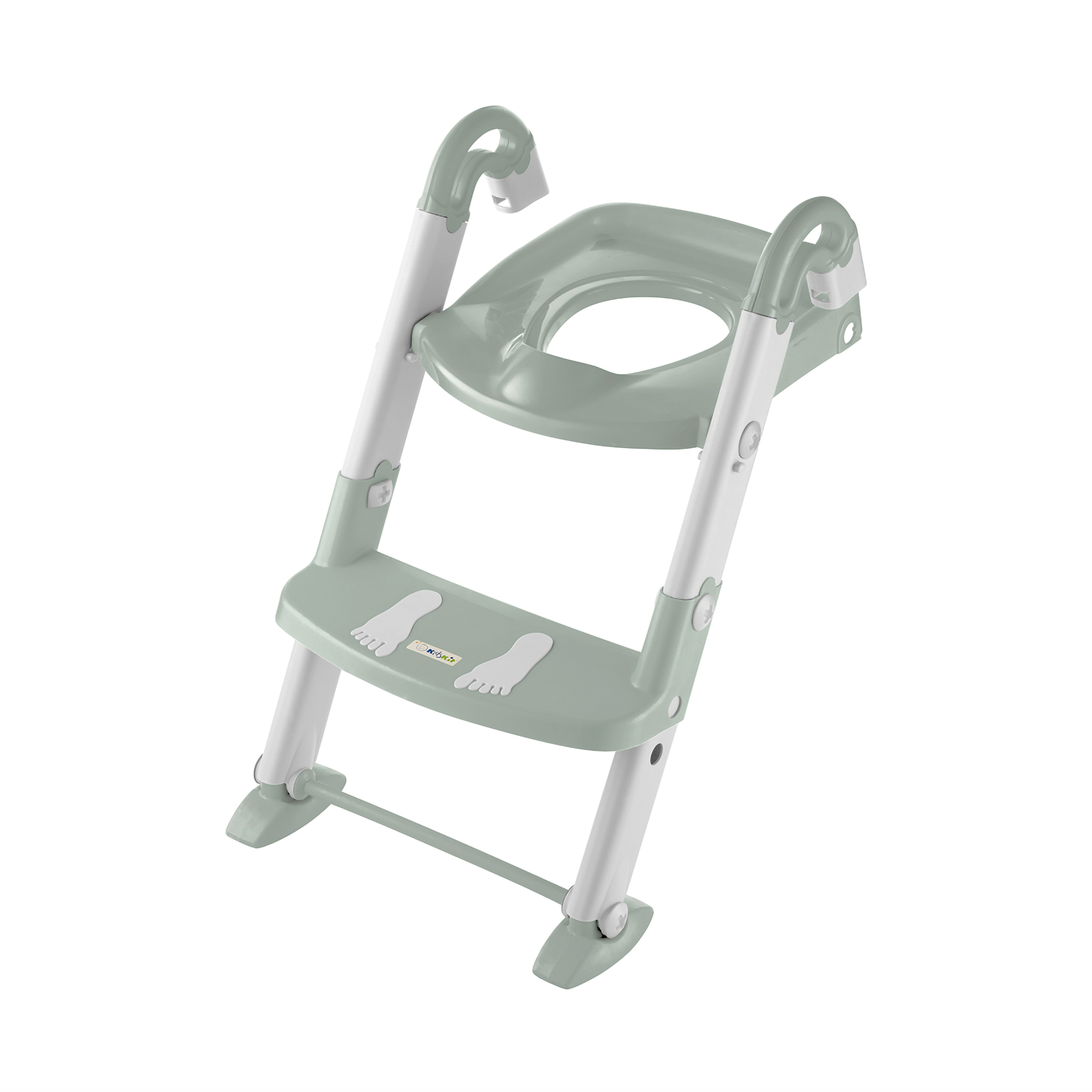Toilettentrainer mit Treppe, rotho Babydesign, Grün – Besonderheit: Toilettensitz mit abnehmbarer Leiter