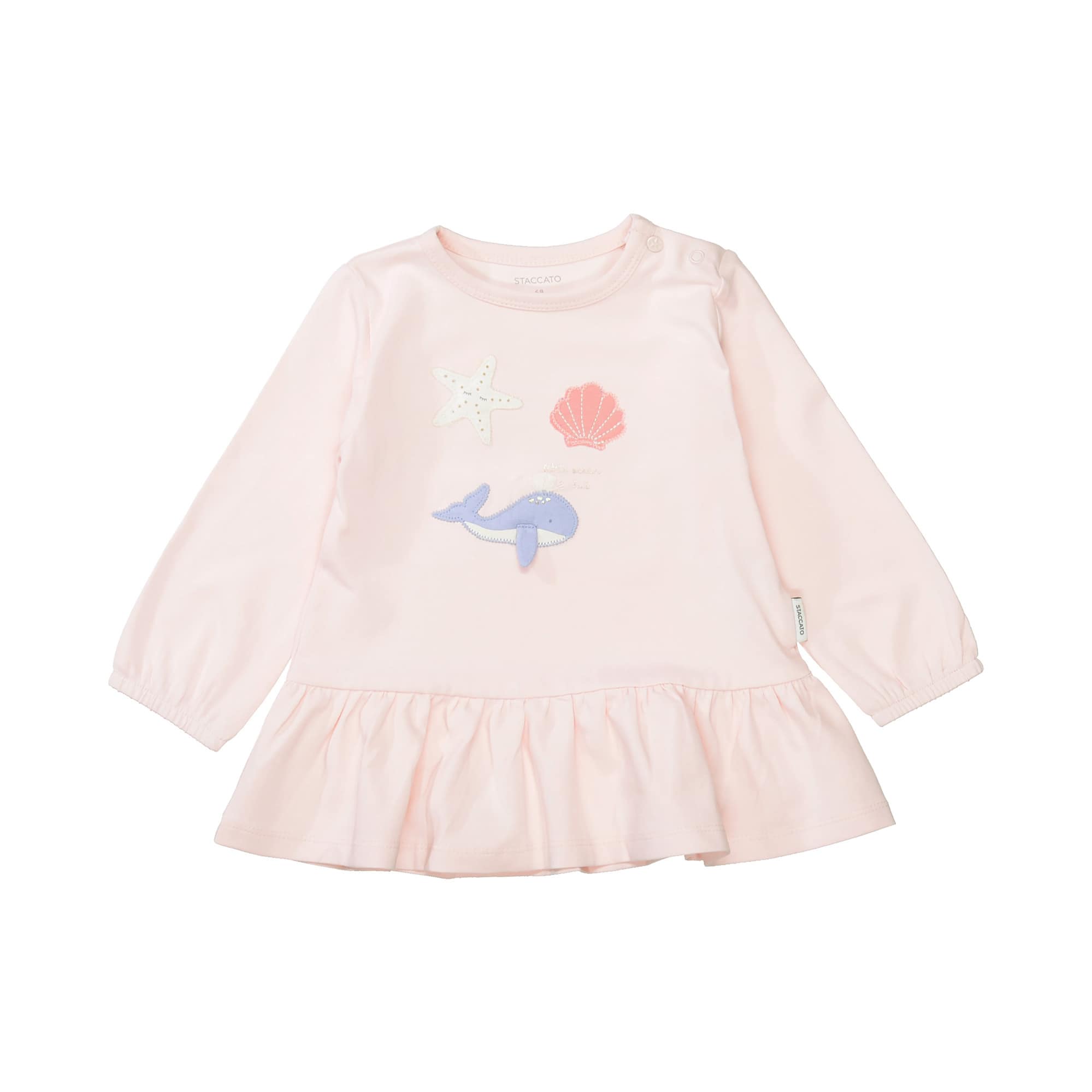 Langarmshirts, STACCATO, Pink – Besonderheit: aus 95% Baumwolle