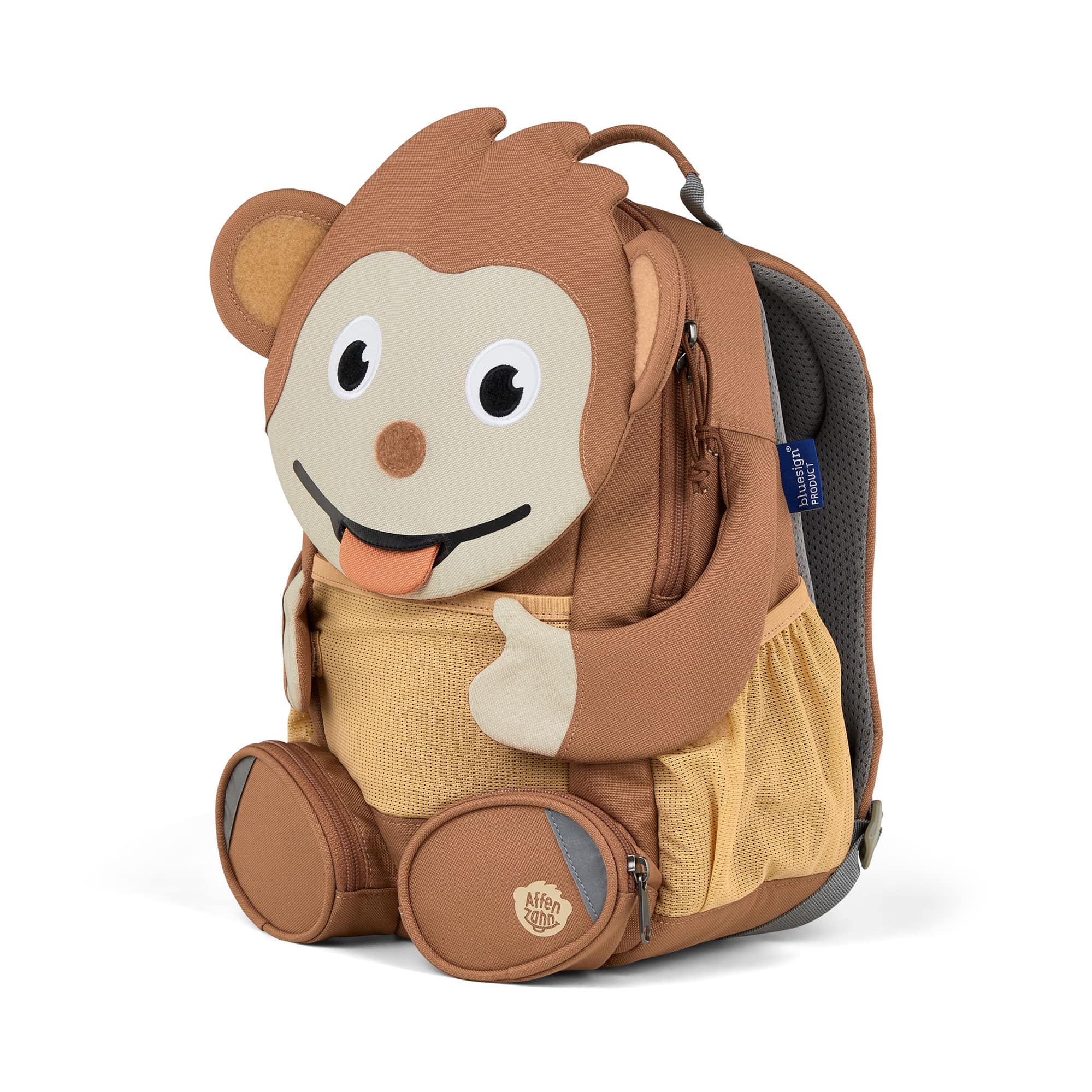 Kinderrucksäcke, Affenzahn, Braun – Produktansicht