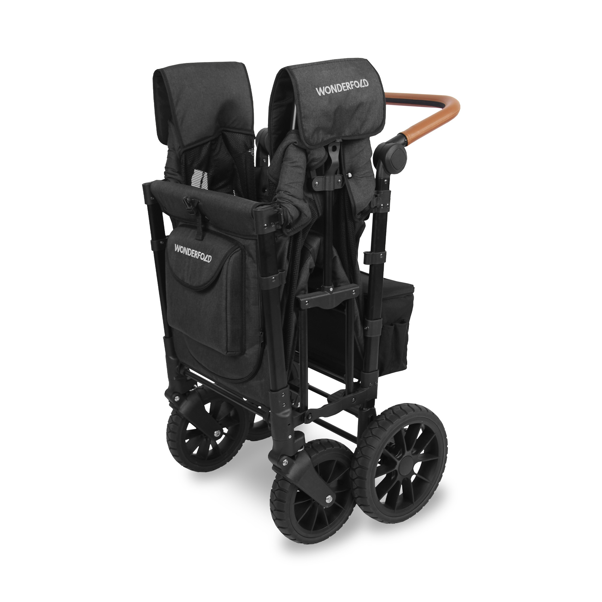 Zwillingswagen & Geschwisterwagen, WONDERFOLD, Schwarz – Produktansicht