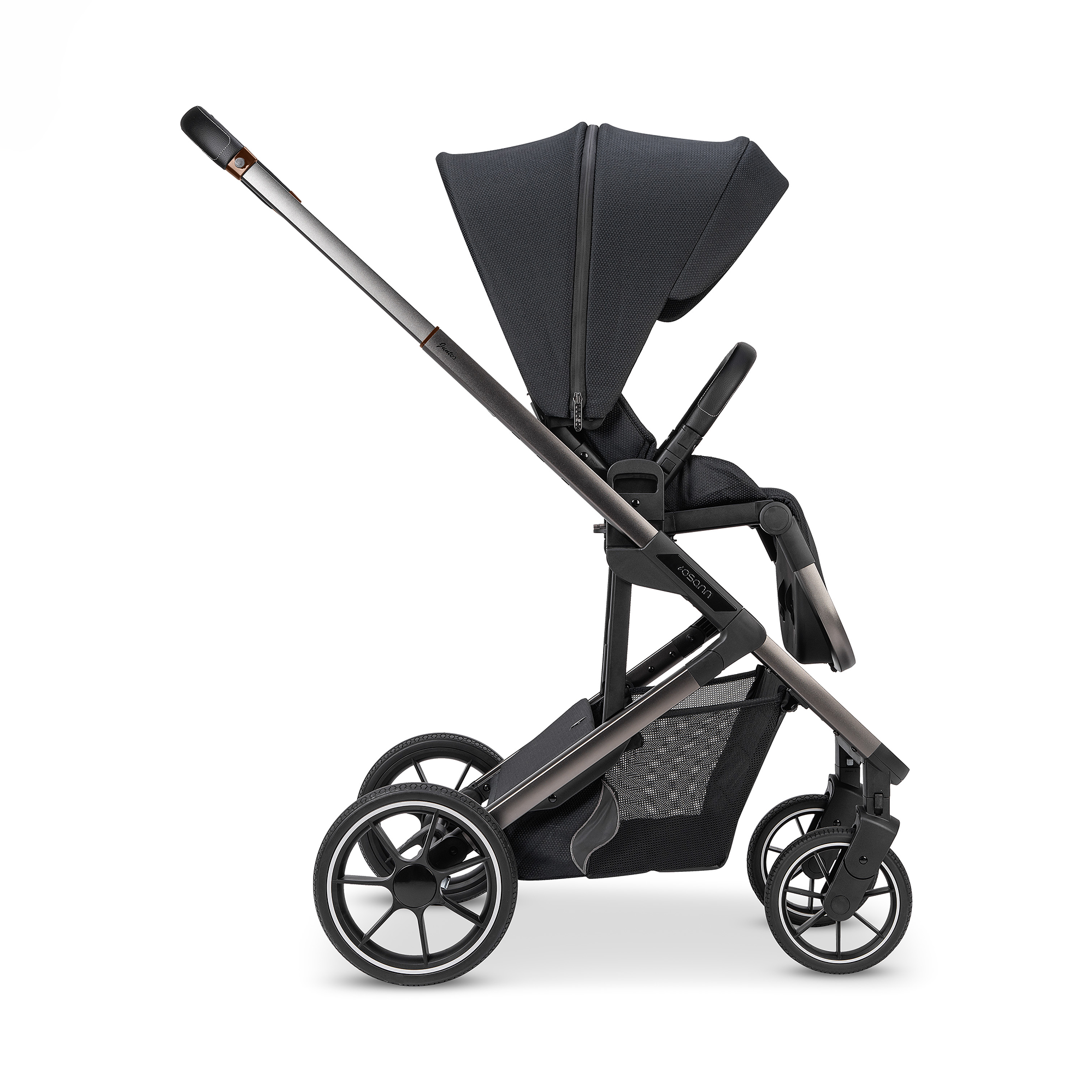 Kombi-Kinderwagen, osann, Schwarz – Produktansicht