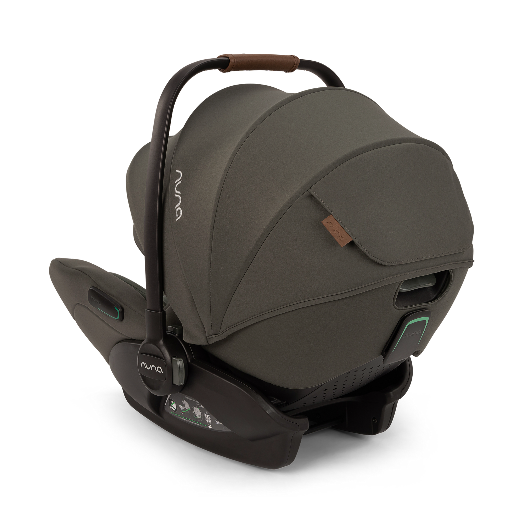 Babyschalen 0-13 kg, Gruppe 0+, nuna, Grün – Produktansicht