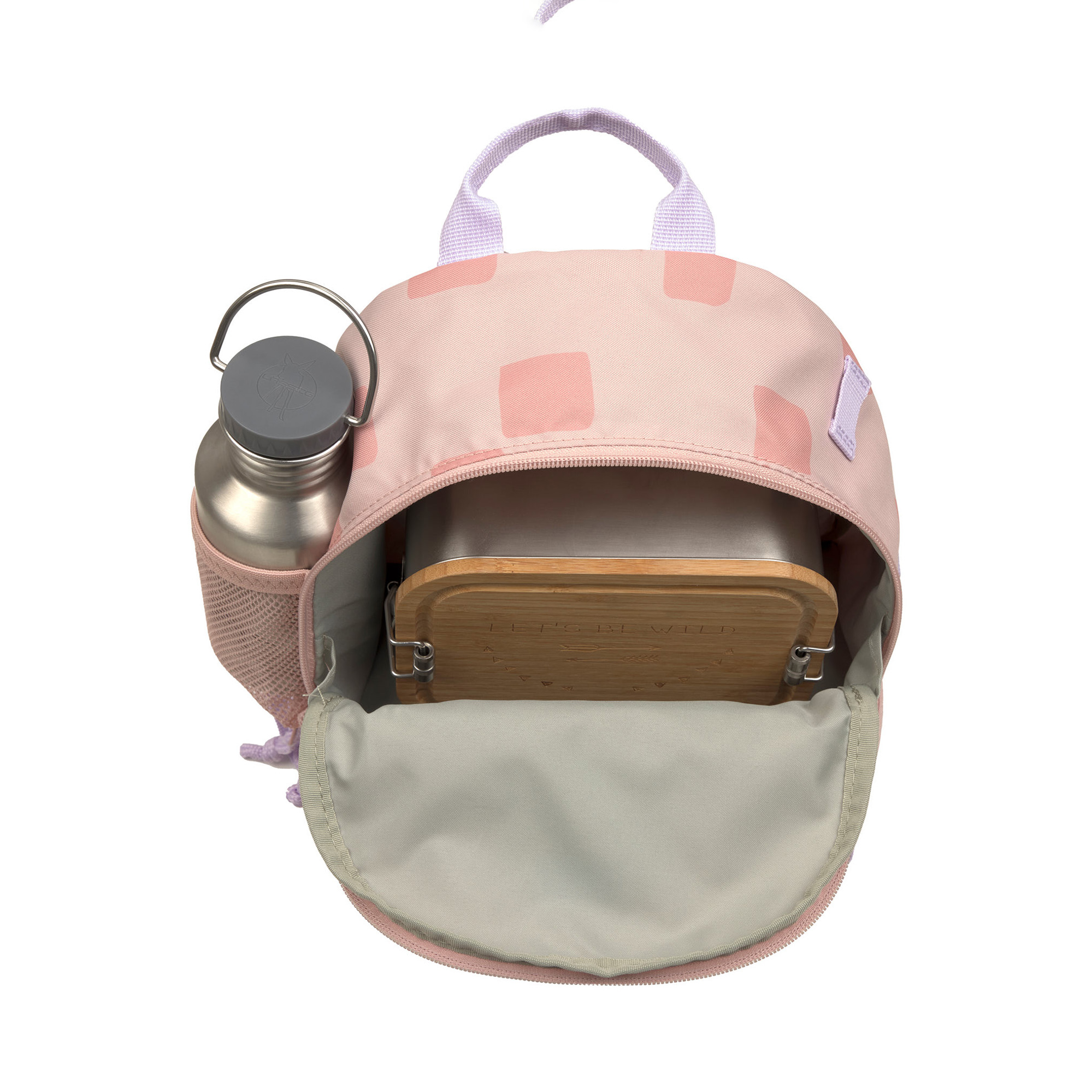 Kinderrucksäcke, LÄSSIG, Pink – Produktansicht