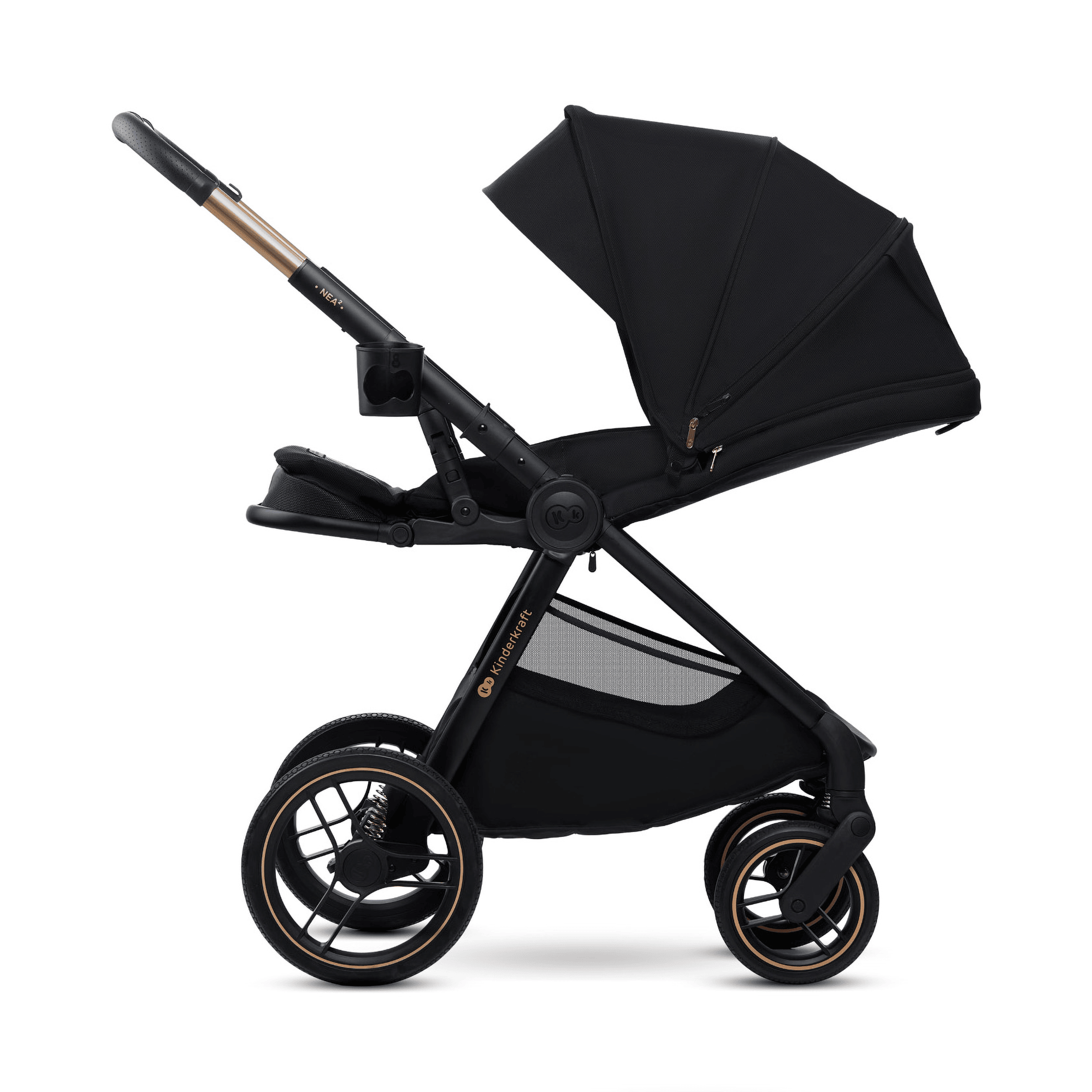 Kombi-Kinderwagen, Kinderkraft, Schwarz – Produktansicht