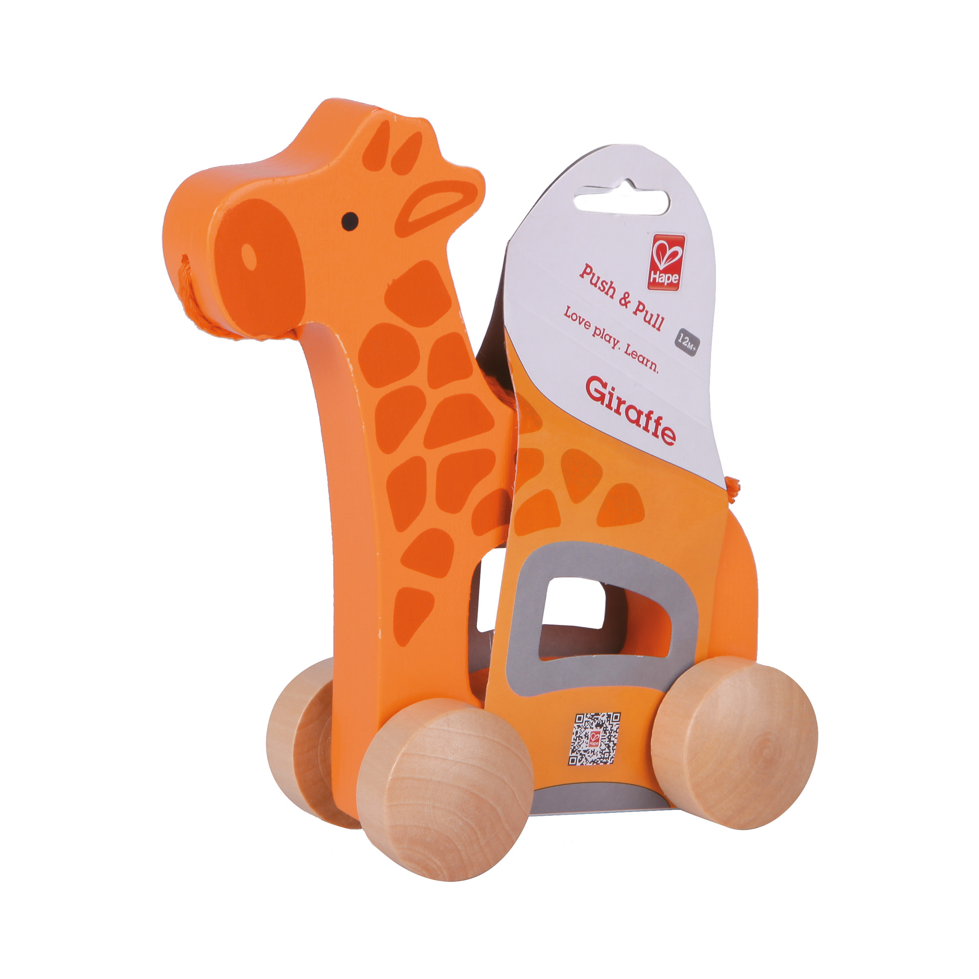 Nachziehtiere, Hape, Orange – Produktansicht