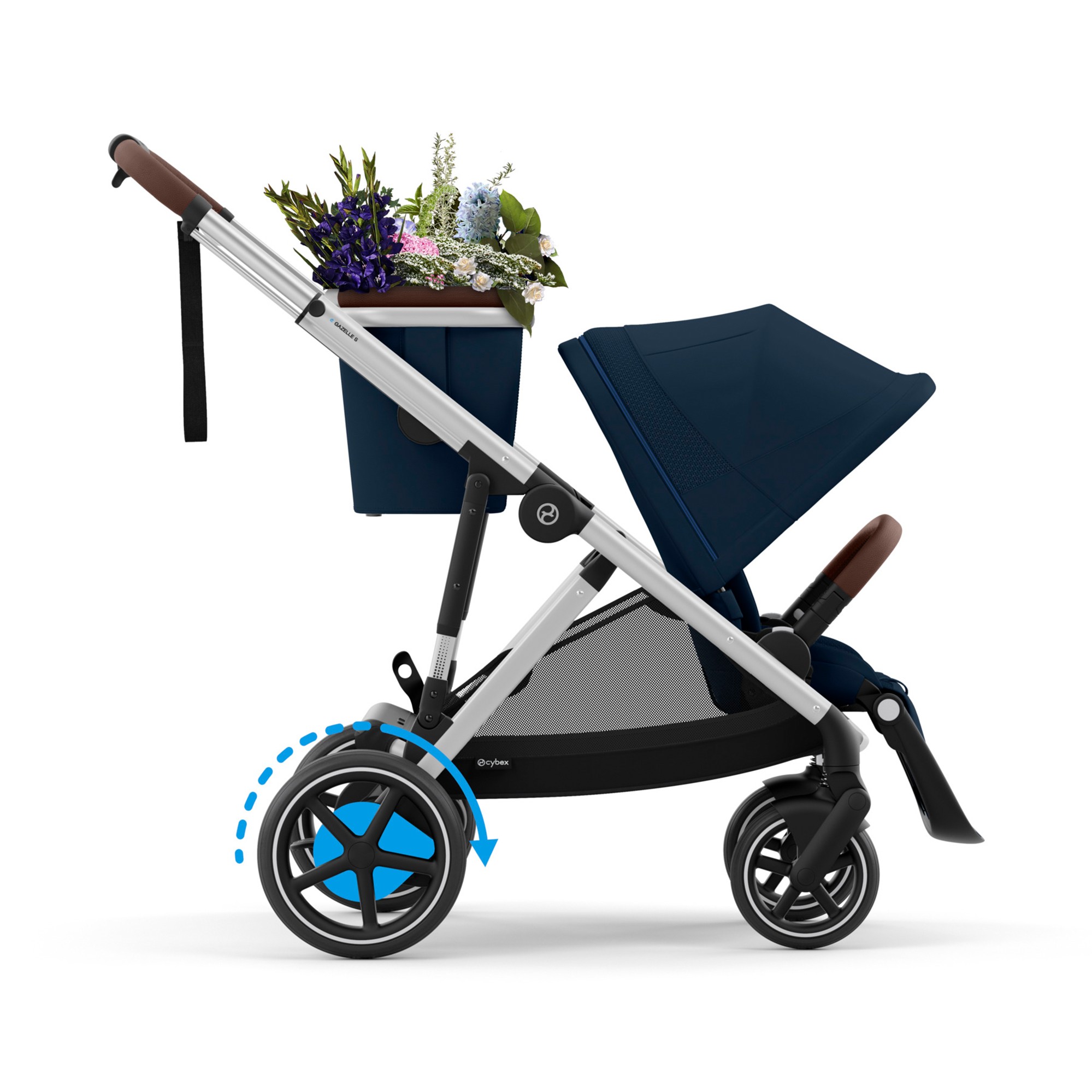 Kombi-Kinderwagen, cybex, Blau – Produktansicht