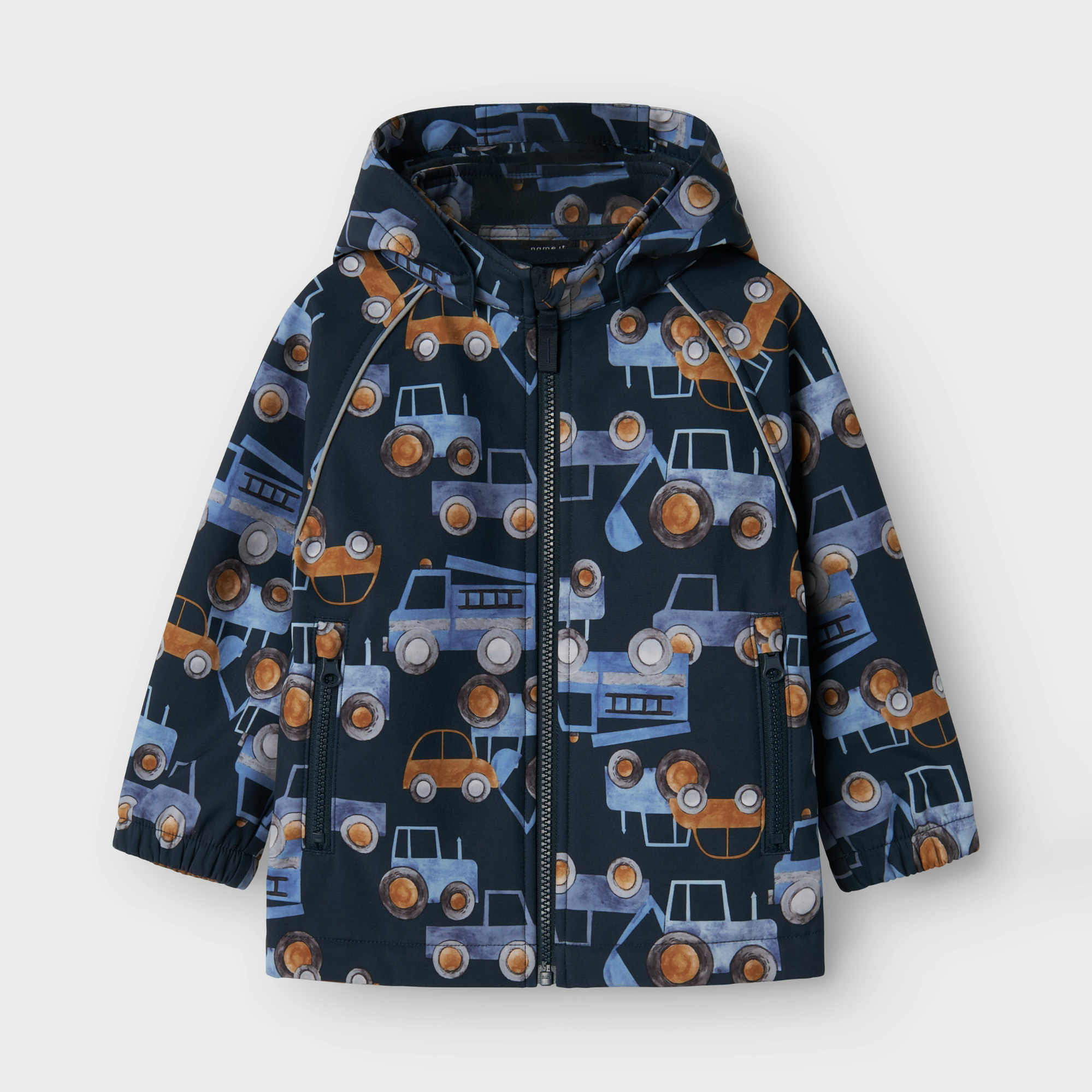 Regenjacken, name it, Blau – Besonderheit: Hauptmaterial aus mindestens 50% recyceltem Polyester