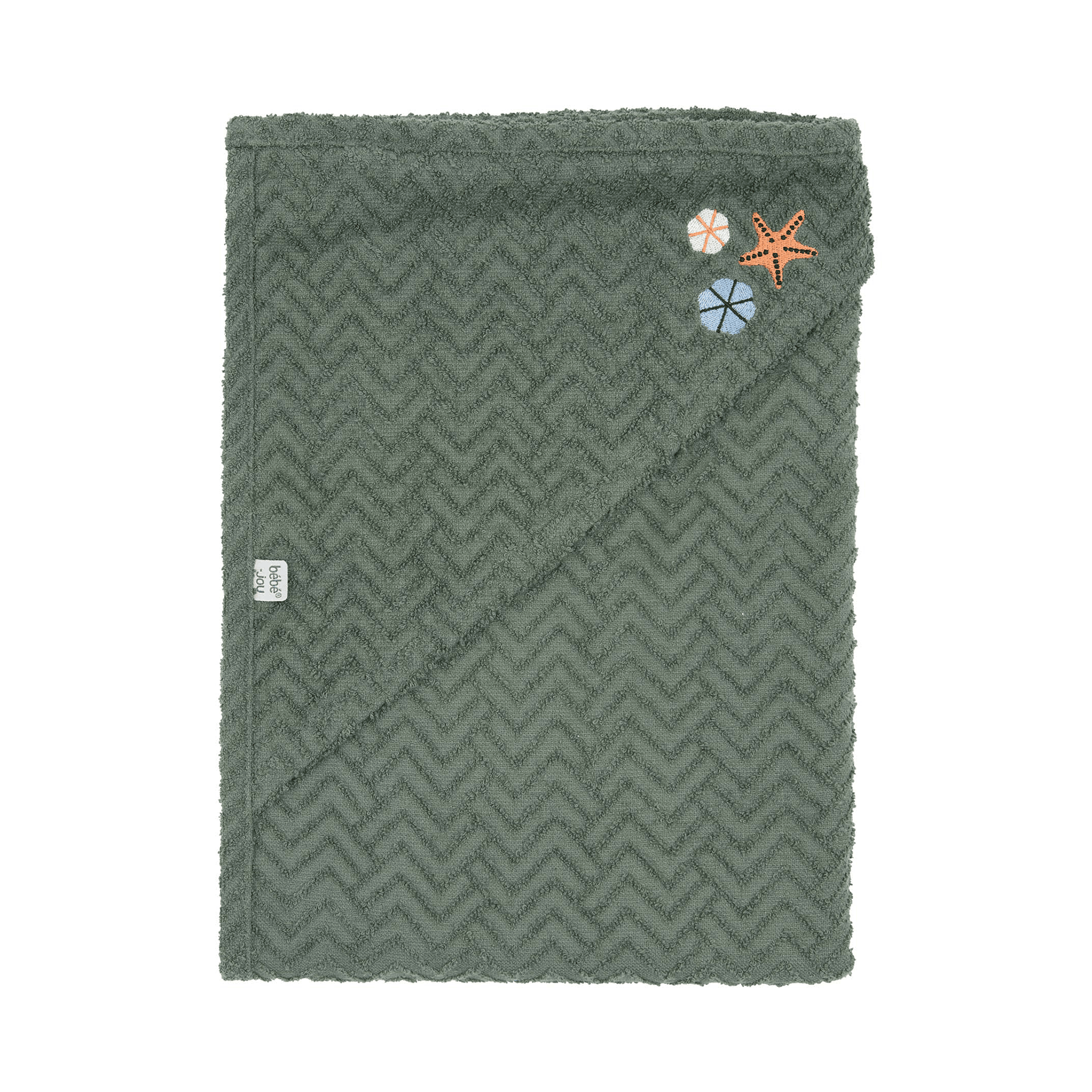 Handtücher, bébé-jou, Grün – Besonderheit: hält dein Kind nach dem Baden warm