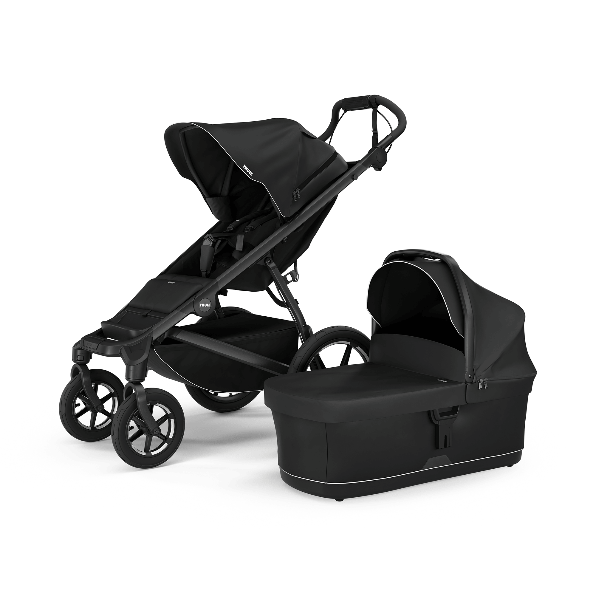 Set Urban Glide 4-wheel Black on Black mit Wanne THULE Schwarz 9000000000653 1