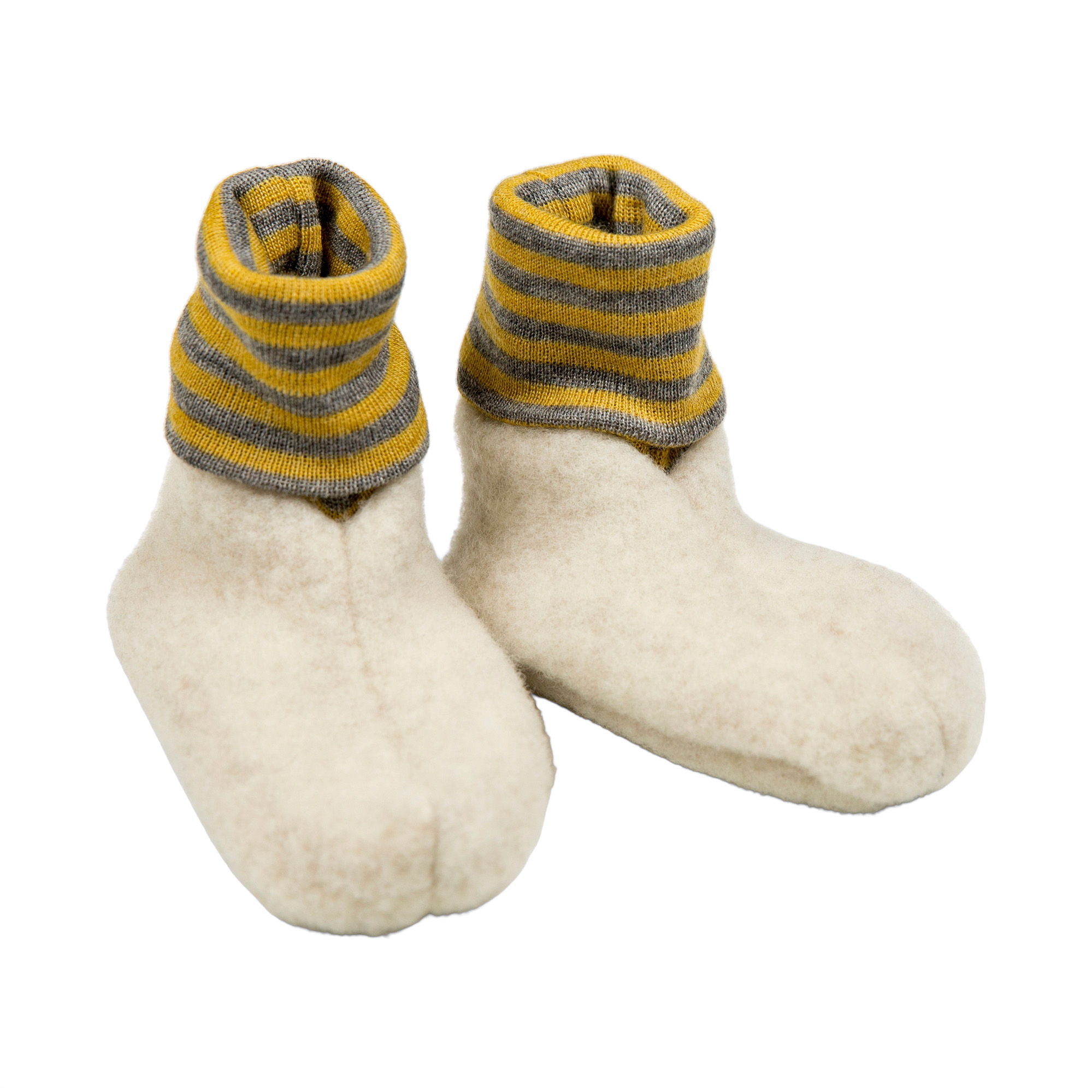 Babyschuhe, PICKAPOOH, Beige – Besonderheit: aus 100% Merinoschurwolle